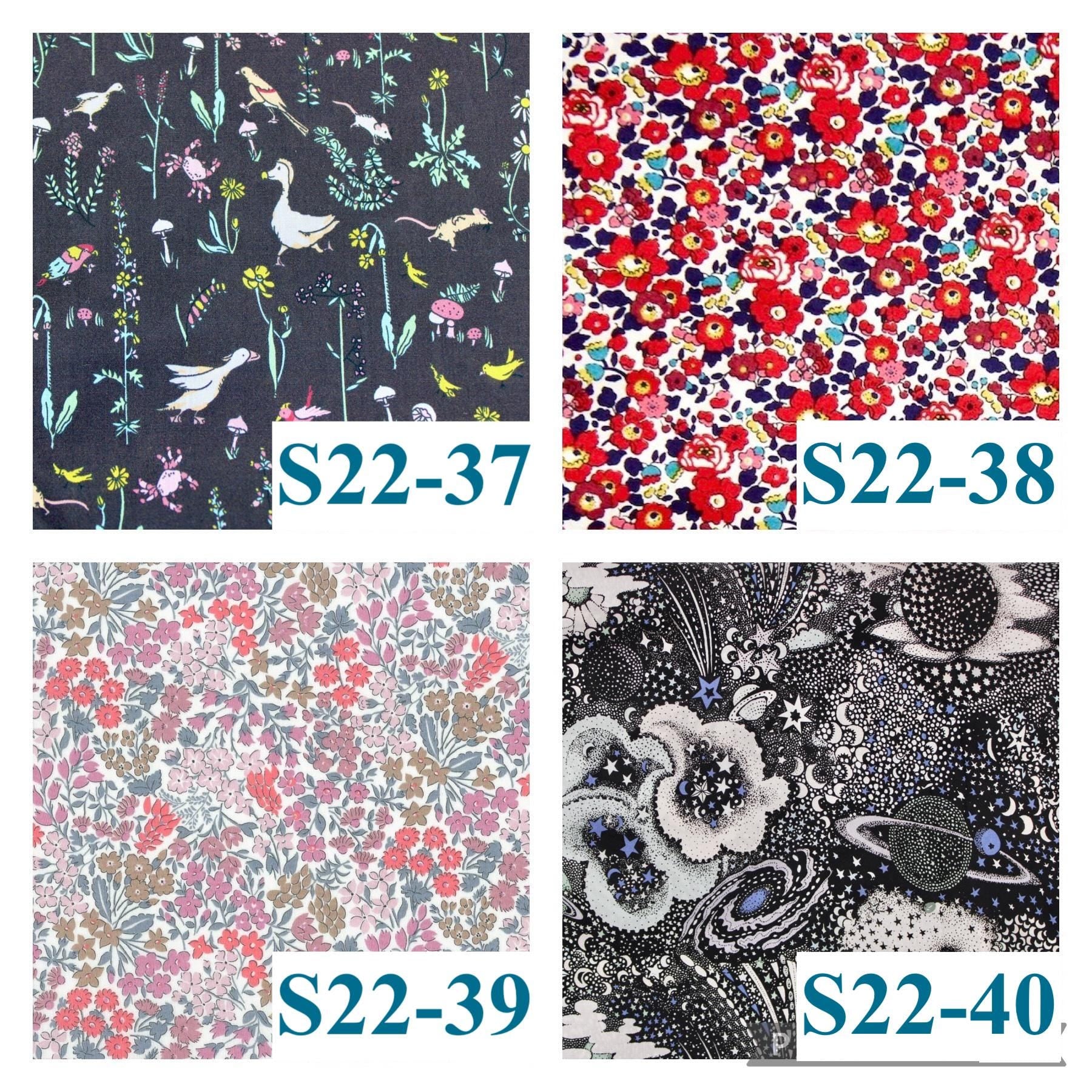 Liberty London Men Long Sleeve Button Up Shirt: Botanical Floral Print Cotton Fabric