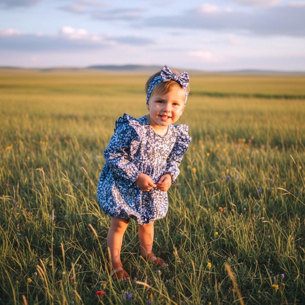 Long Sleeve Ruffle Liberty London Baby Bubble Playsuit Romper