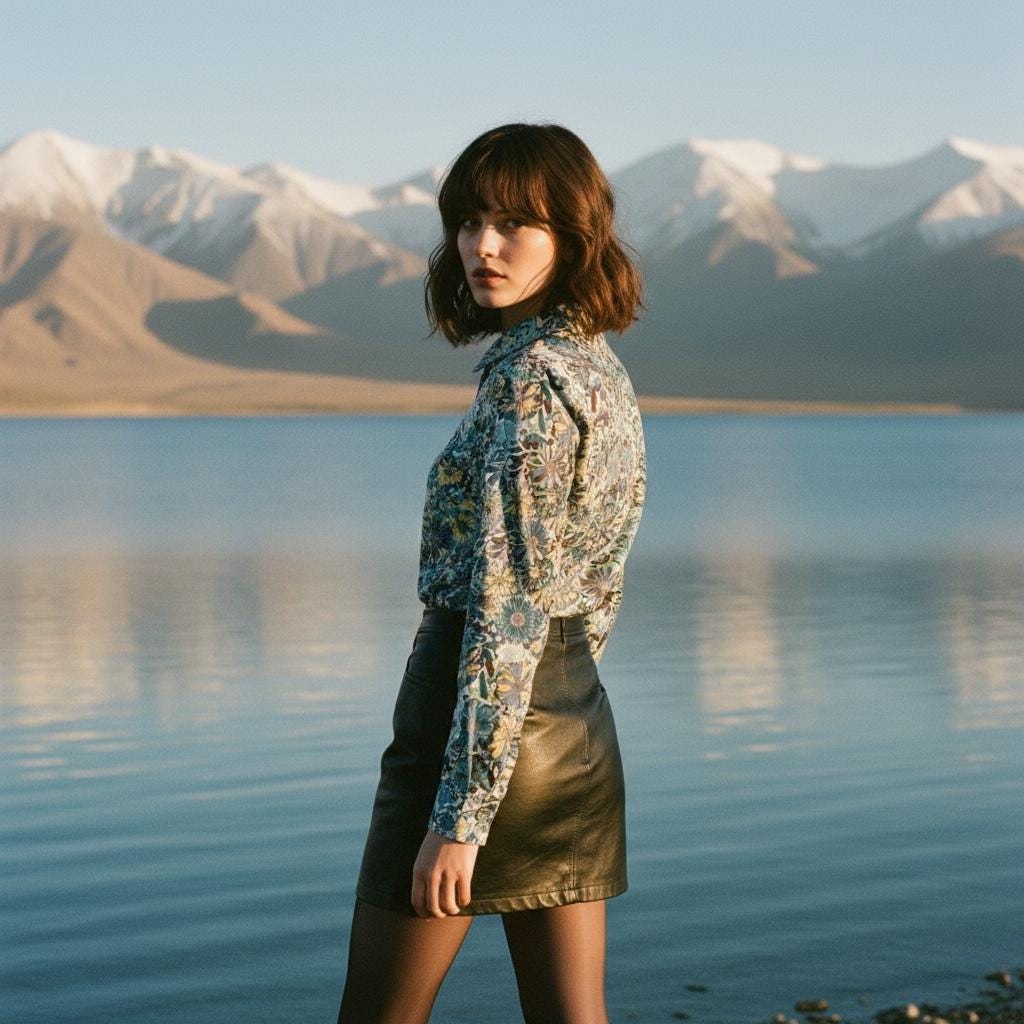 Liberty London Long Sleeve Shirt: Ditsy Botanical Dress Shirt, Button Through Top