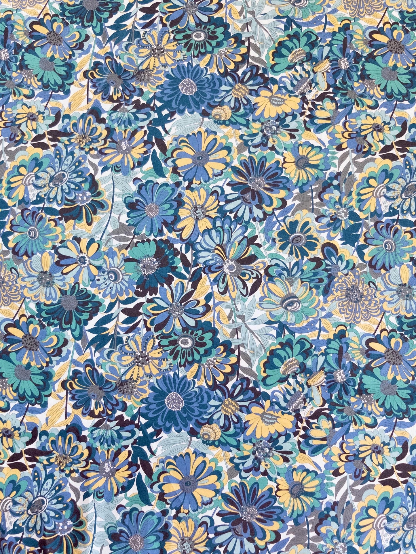 Liberty London Long Sleeve Shirt: Ditsy Botanical Dress Shirt, Button Through Top