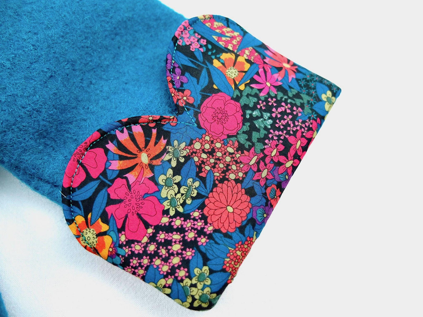 SET Liberty London Wool Coat Dress Set Peter Pan Collar Long Sleeves Floral Print