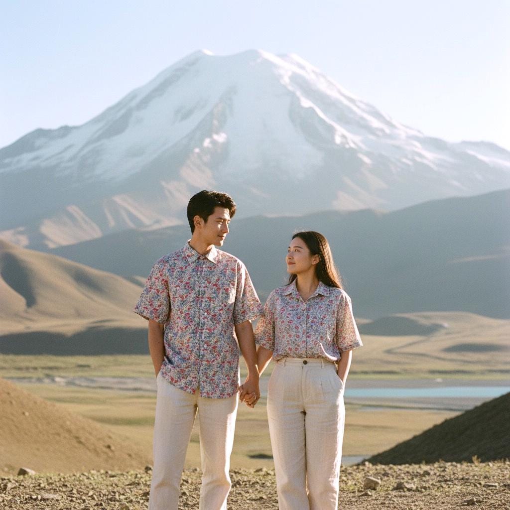 Liberty London Floral Shirt, Matching Couple Shirts, English Cotton Tana Lawn