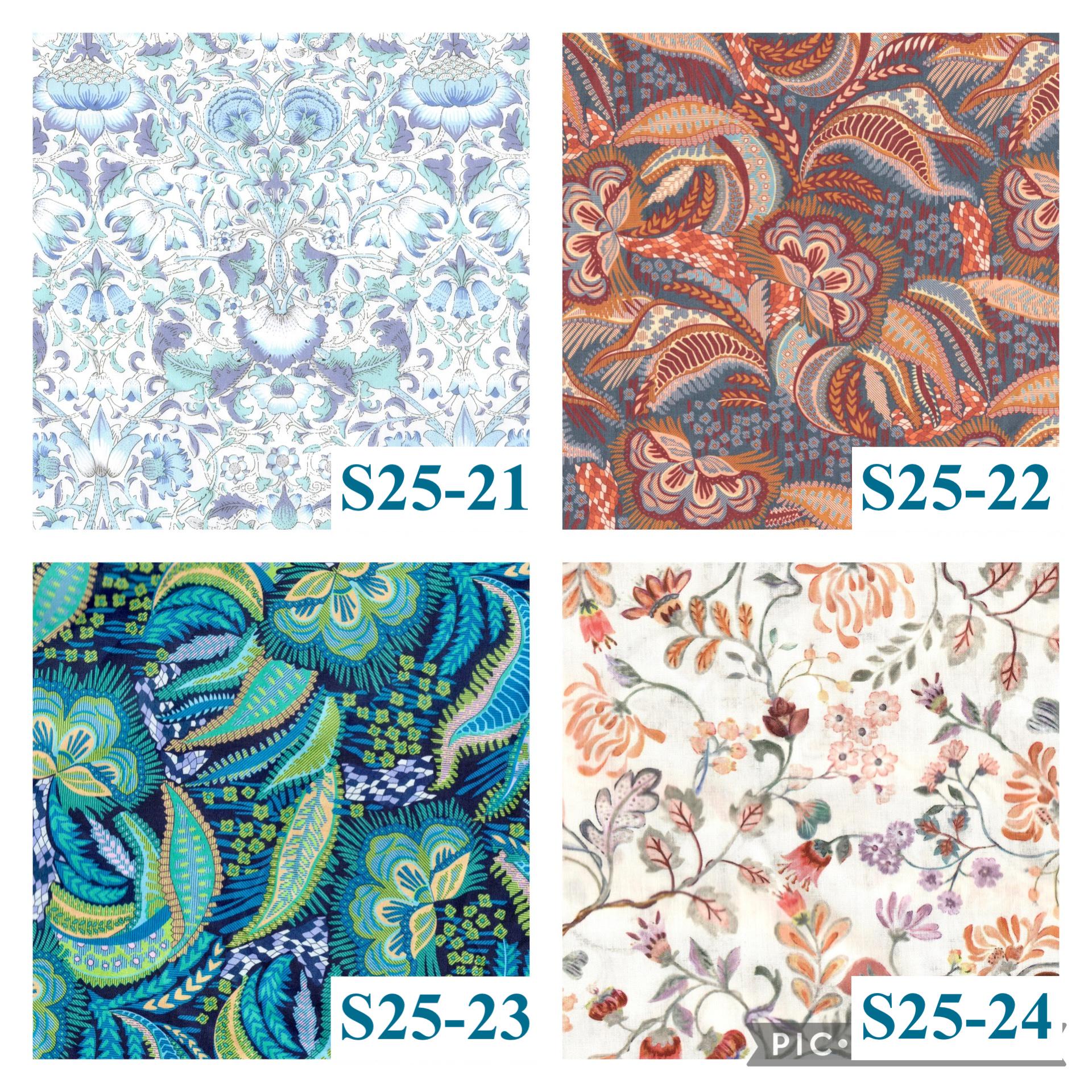 Liberty Mandarin Collar Gather Blouse: Ditsy Floral Print, Botanical Short Sleeve Shirt