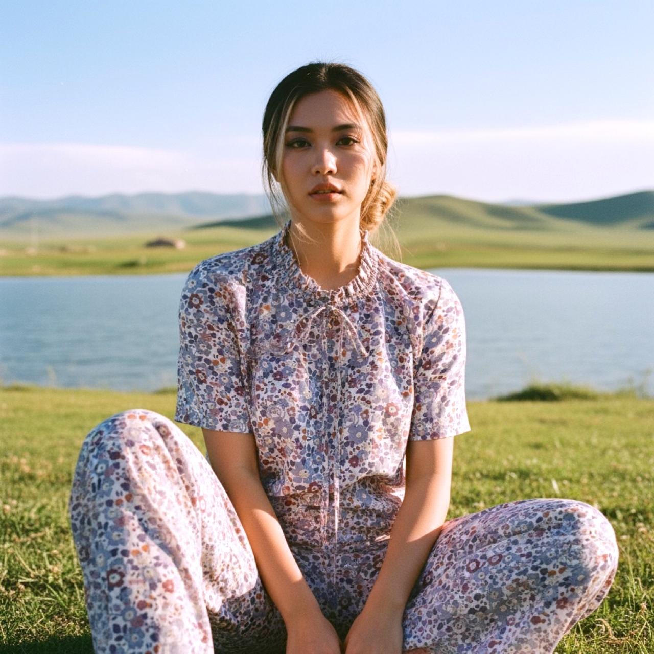 Liberty London Pajama Set, Floral Cotton Tana Lawn Loungewear