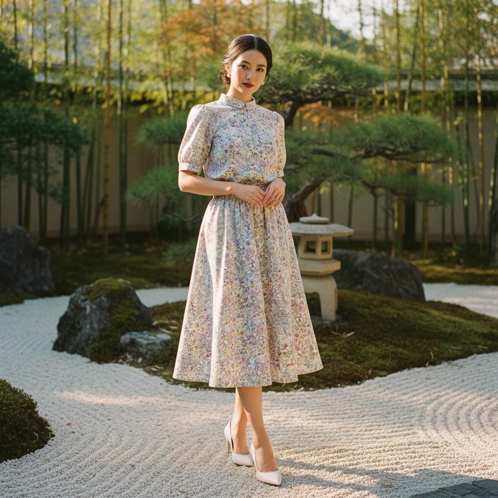 Liberty Floral Print Woman Shirt: Button Through Short Sleeves, Ditsy Botanical Blouse