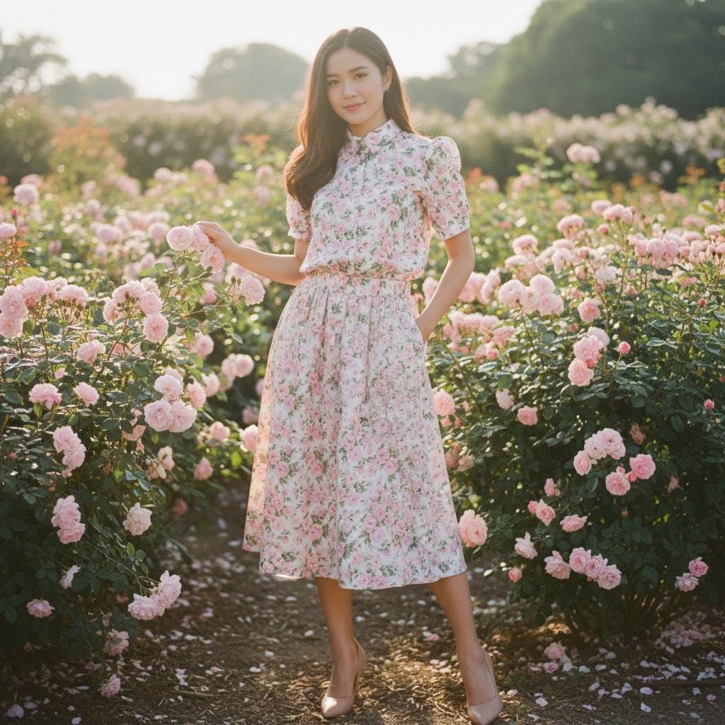 Liberty London Floral Shirt, Pink Rose Print, Short Sleeve Cotton Top