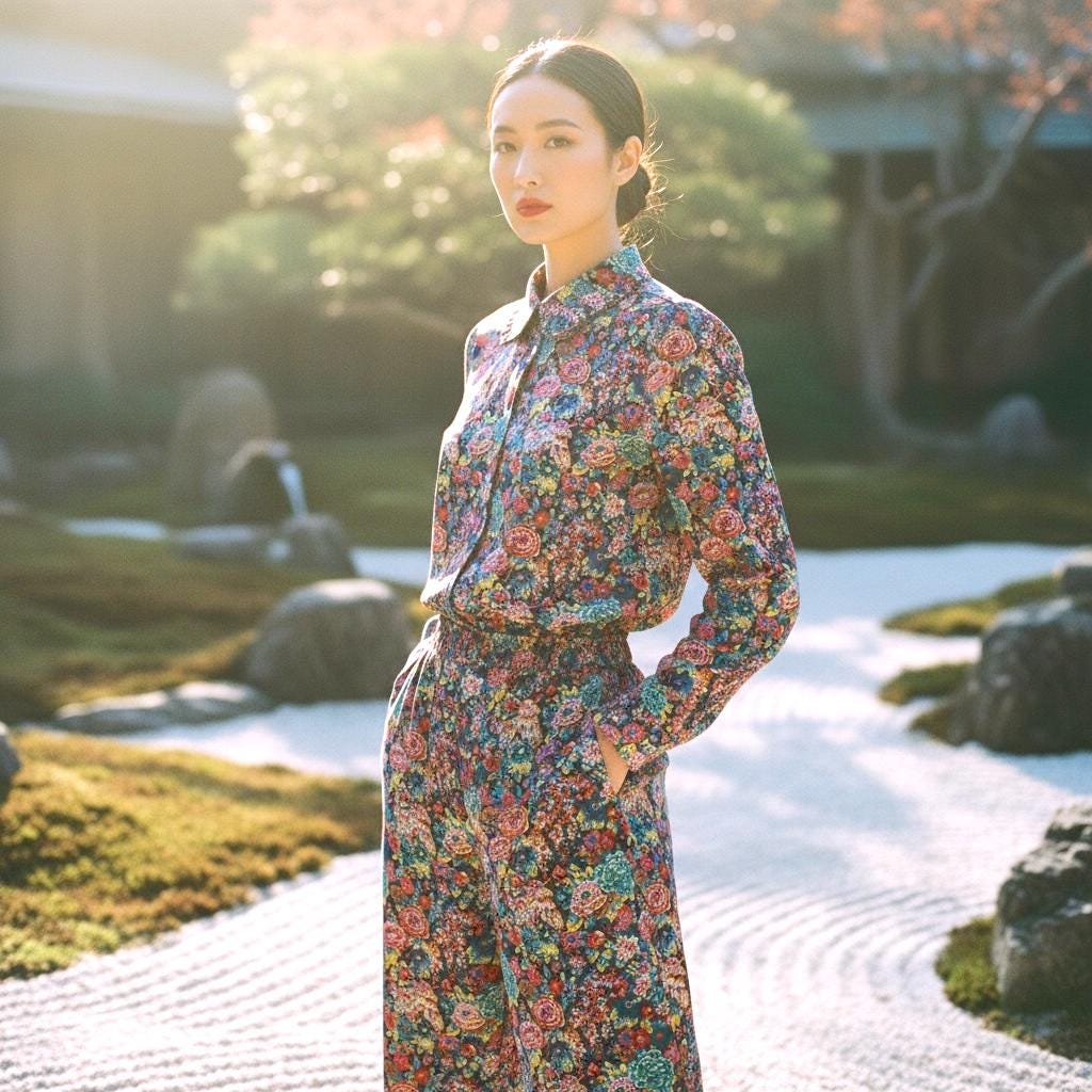 Liberty London Blouse, Botanical Print Cotton Tana Lawn Shirt