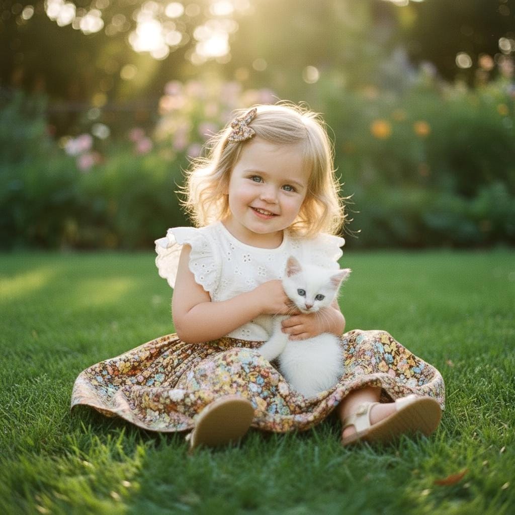 Liberty London Girl's Skirt, Tana Lawn Cotton, Botanical Floral