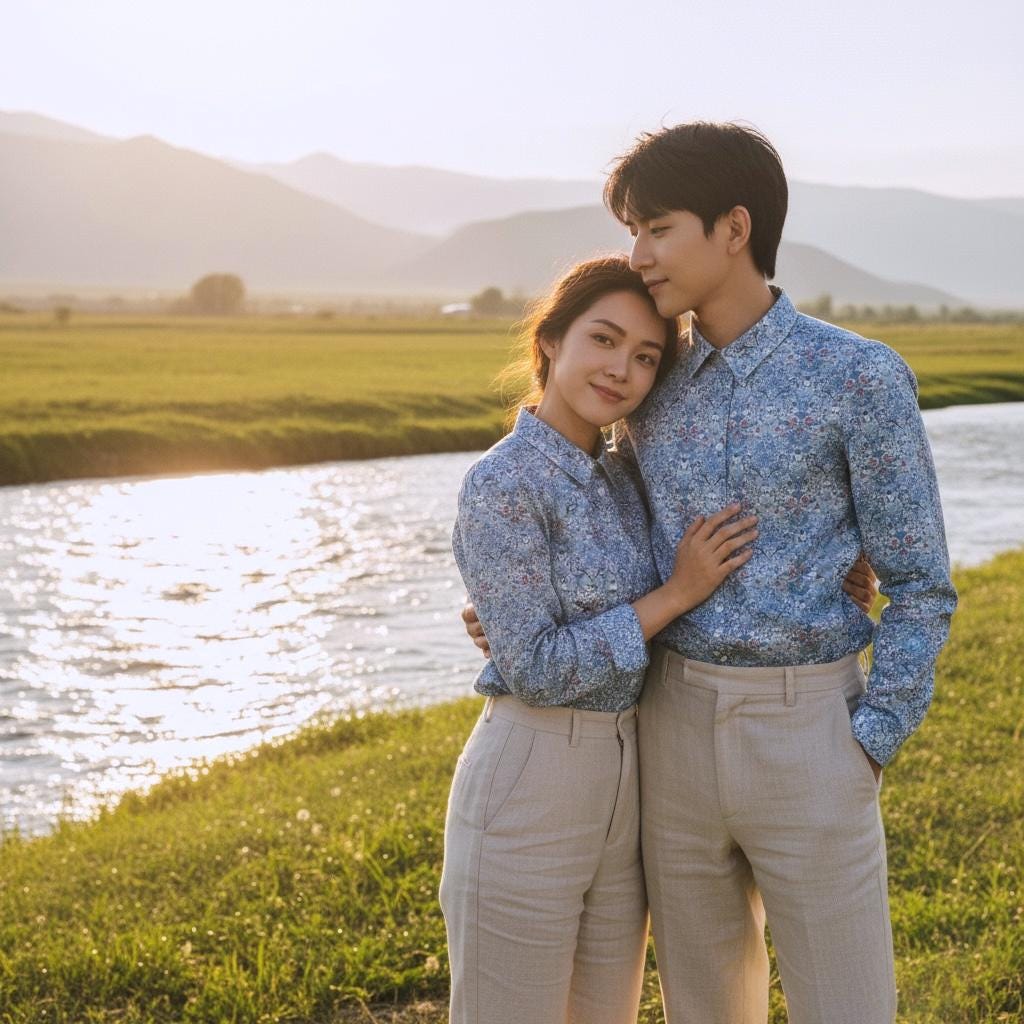 Liberty London Matching Shirts, Floral Print Cotton Tana Lawn, Long Sleeve Button-Up Chemise