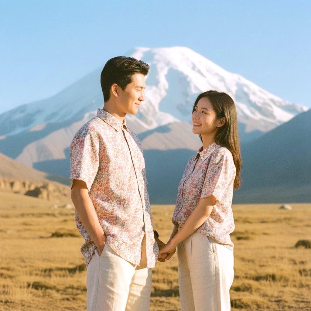 Liberty London Floral Shirt, Matching Couple Shirts, English Cotton Tana Lawn