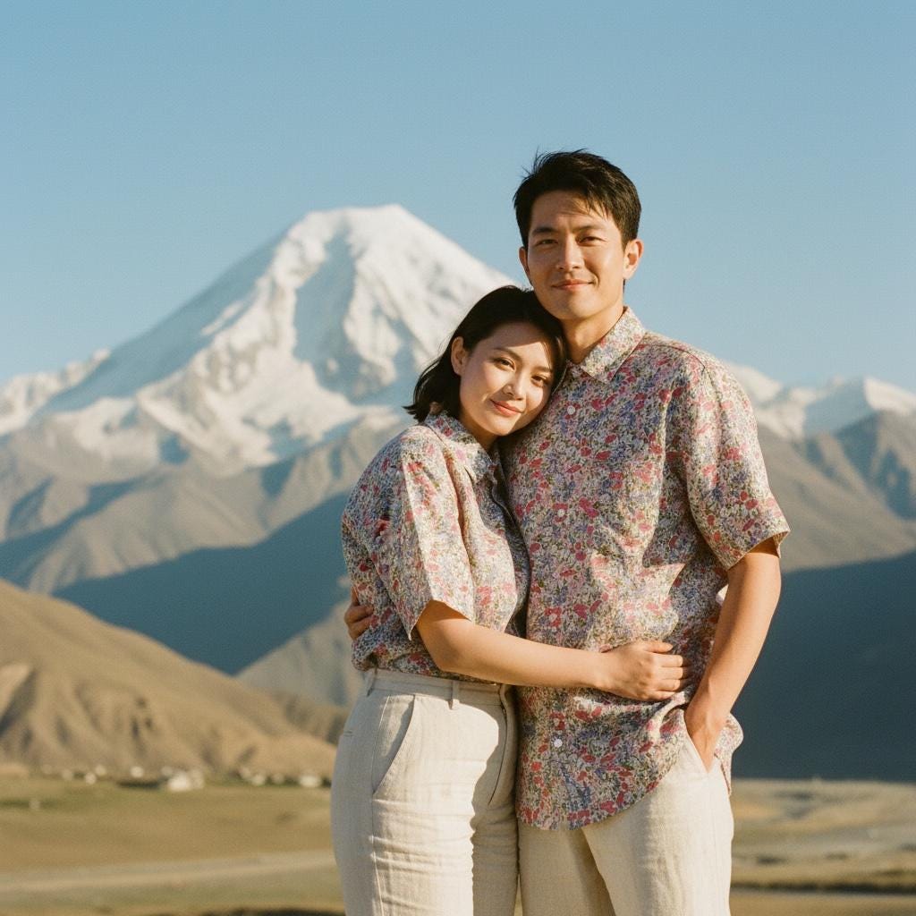 Liberty London Floral Shirt, Matching Couple Shirts, English Cotton Tana Lawn