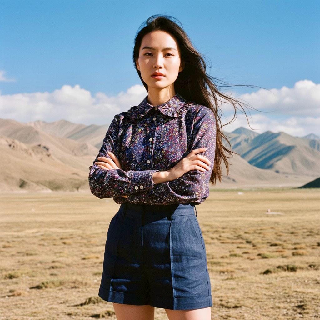 Liberty London Peter Pan Ruffle Collar Shirt: Long Sleeve Handmade Blouse, Ditsy Floral Top