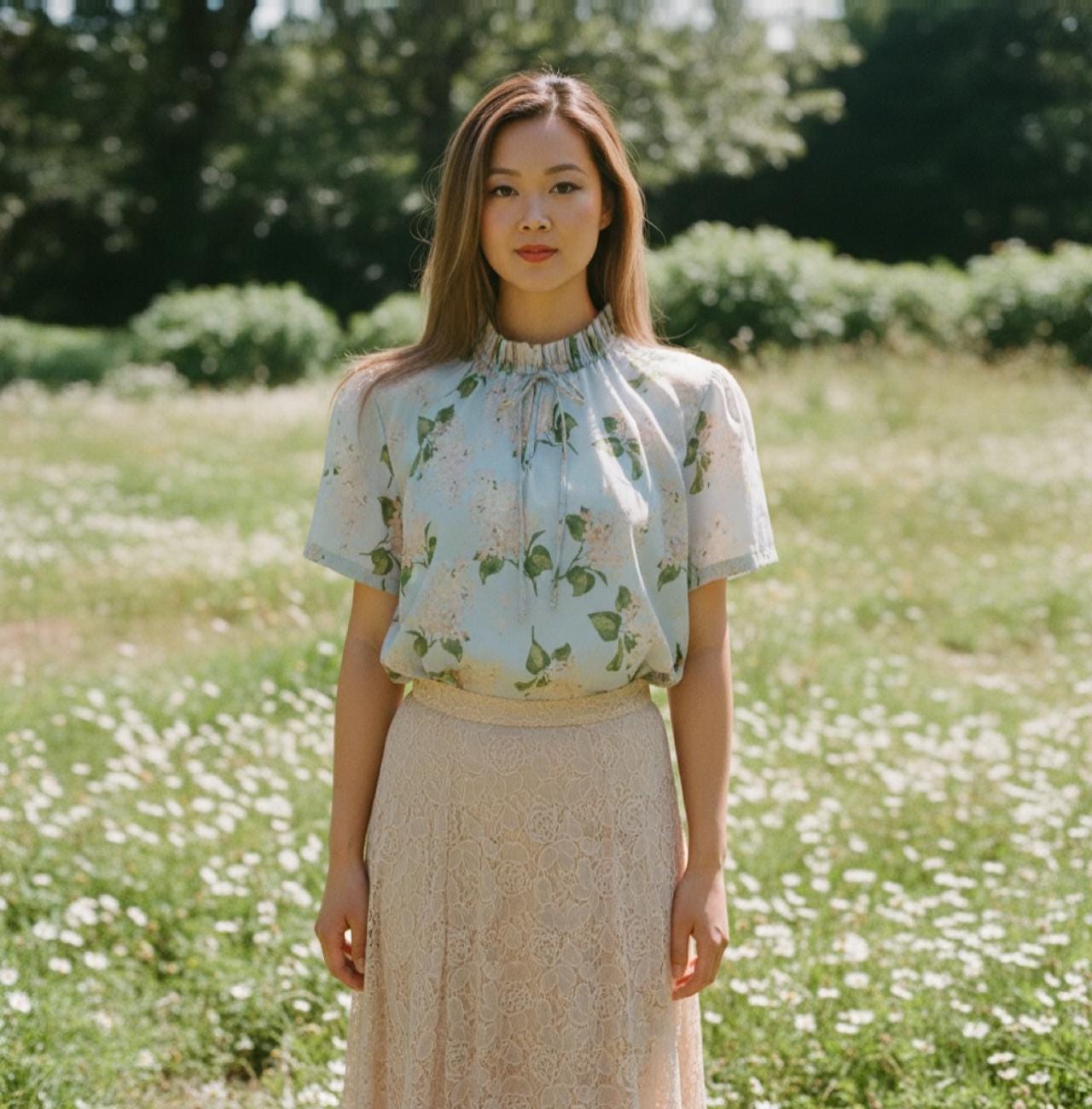 Liberty London Ruffle Collar Blouse, Handmade Tana Lawn Cotton Top