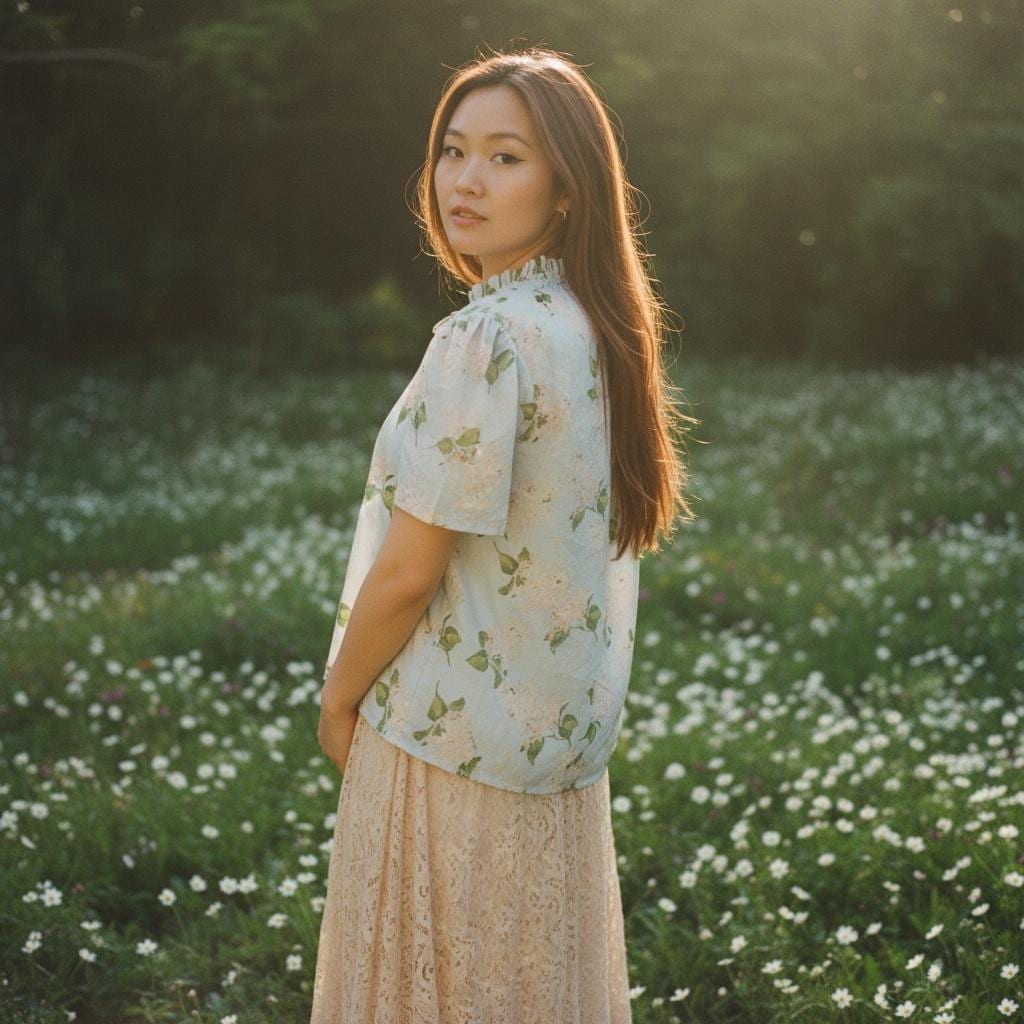 Liberty London Ruffle Collar Blouse, Handmade Tana Lawn Cotton Top