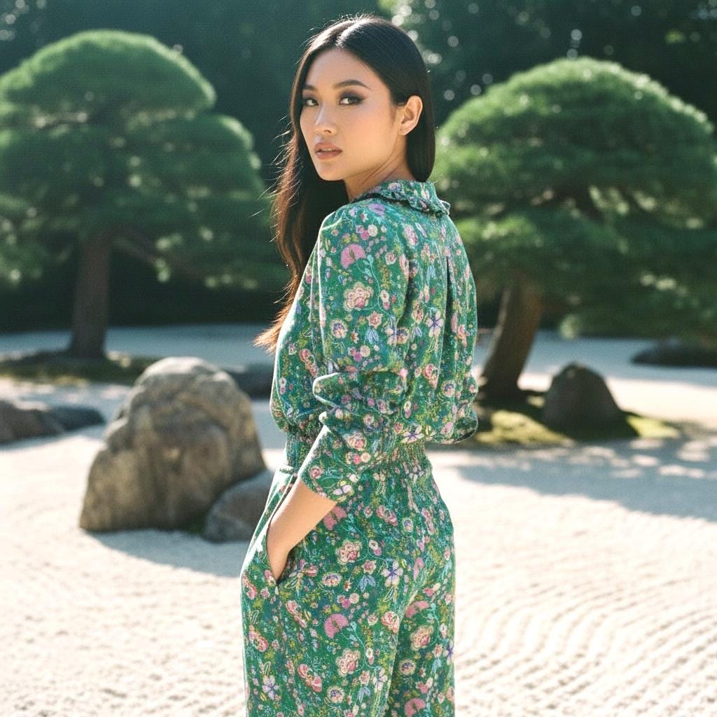 Liberty London Peter Pan Ruffle Collar Shirt: Long Sleeve Handmade Blouse, Ditsy Floral Top