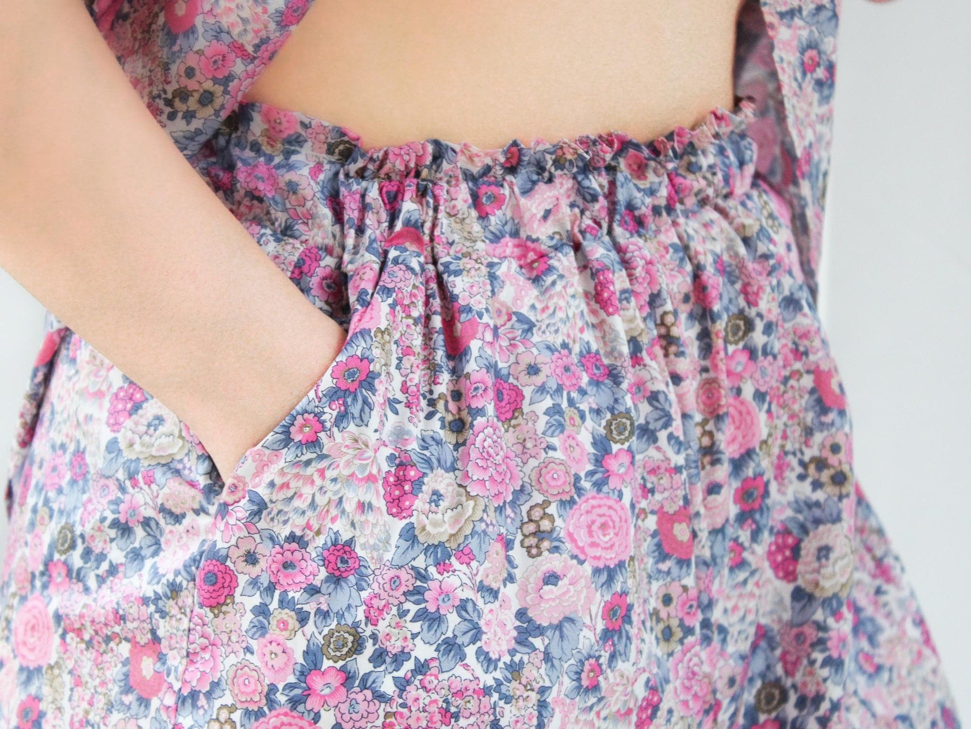 Liberty London Floral Lounge Set, Tana Lawn Cotton Tank Top & Palazzo Pants