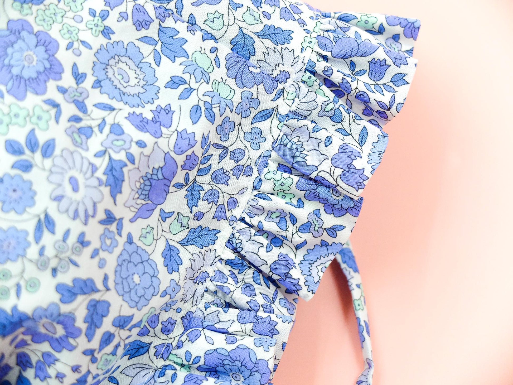 Liberty London Ruffle Brim Bonnet, Floral Cotton Tana Lawn Sun Hat