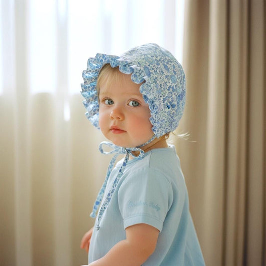 Liberty London Ruffle Brim Bonnet, Floral Cotton Tana Lawn Sun Hat