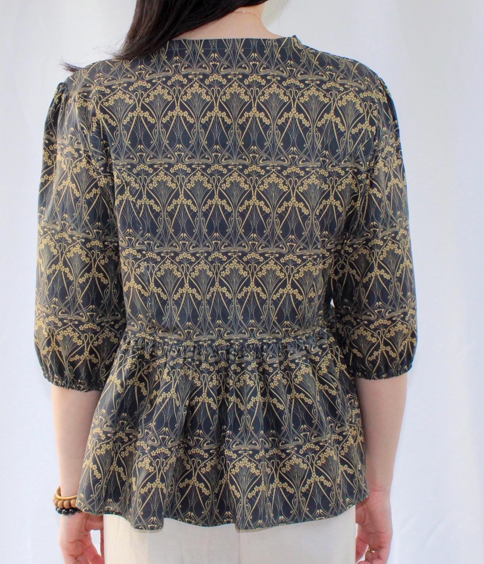 Liberty London Cotton Loungewear Set, Handmade Palazzo Pants & Blouse