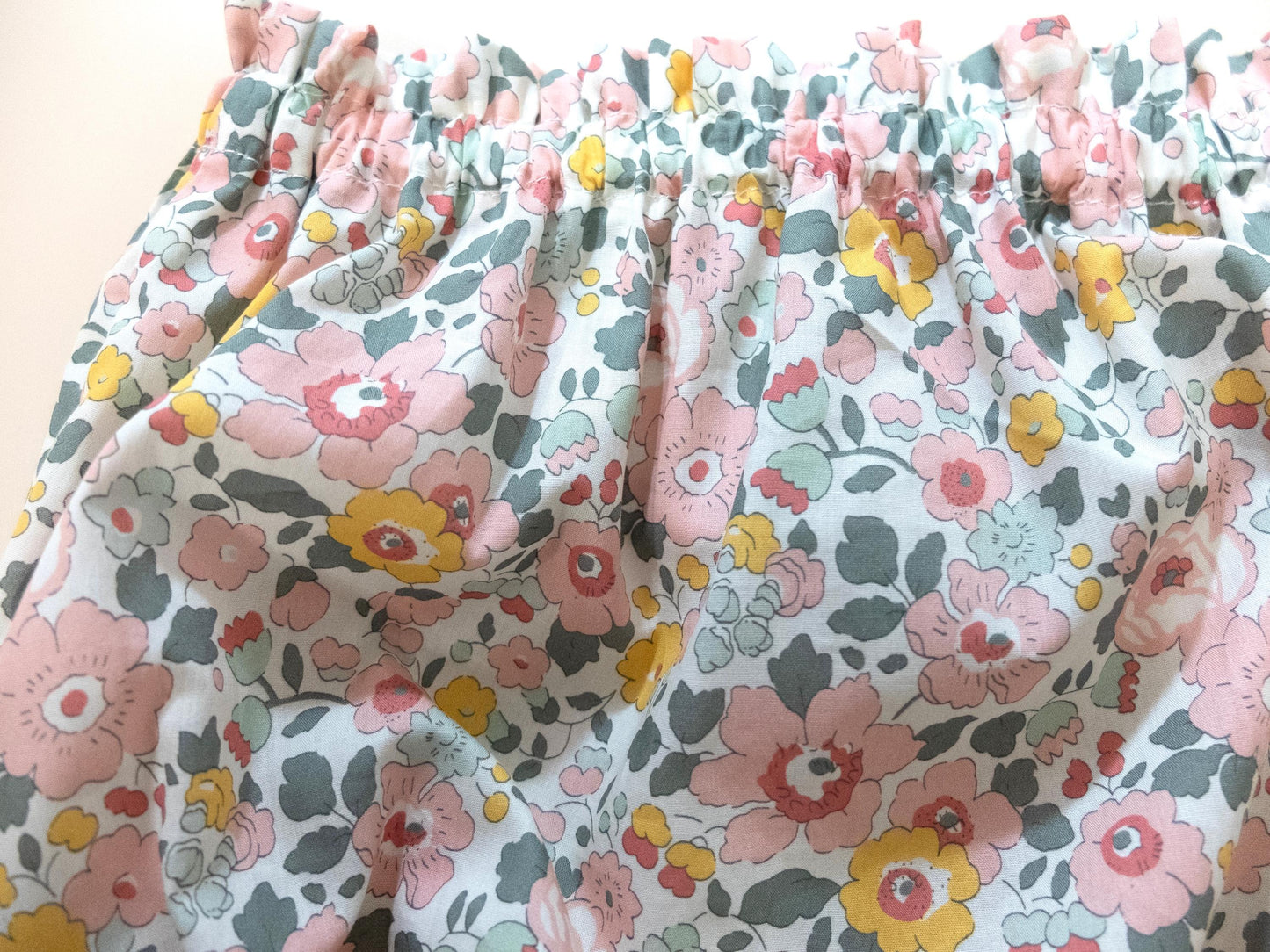 Liberty London Baby Bloomer, Ditsy Floral Print, Ruffle Nappy Cover