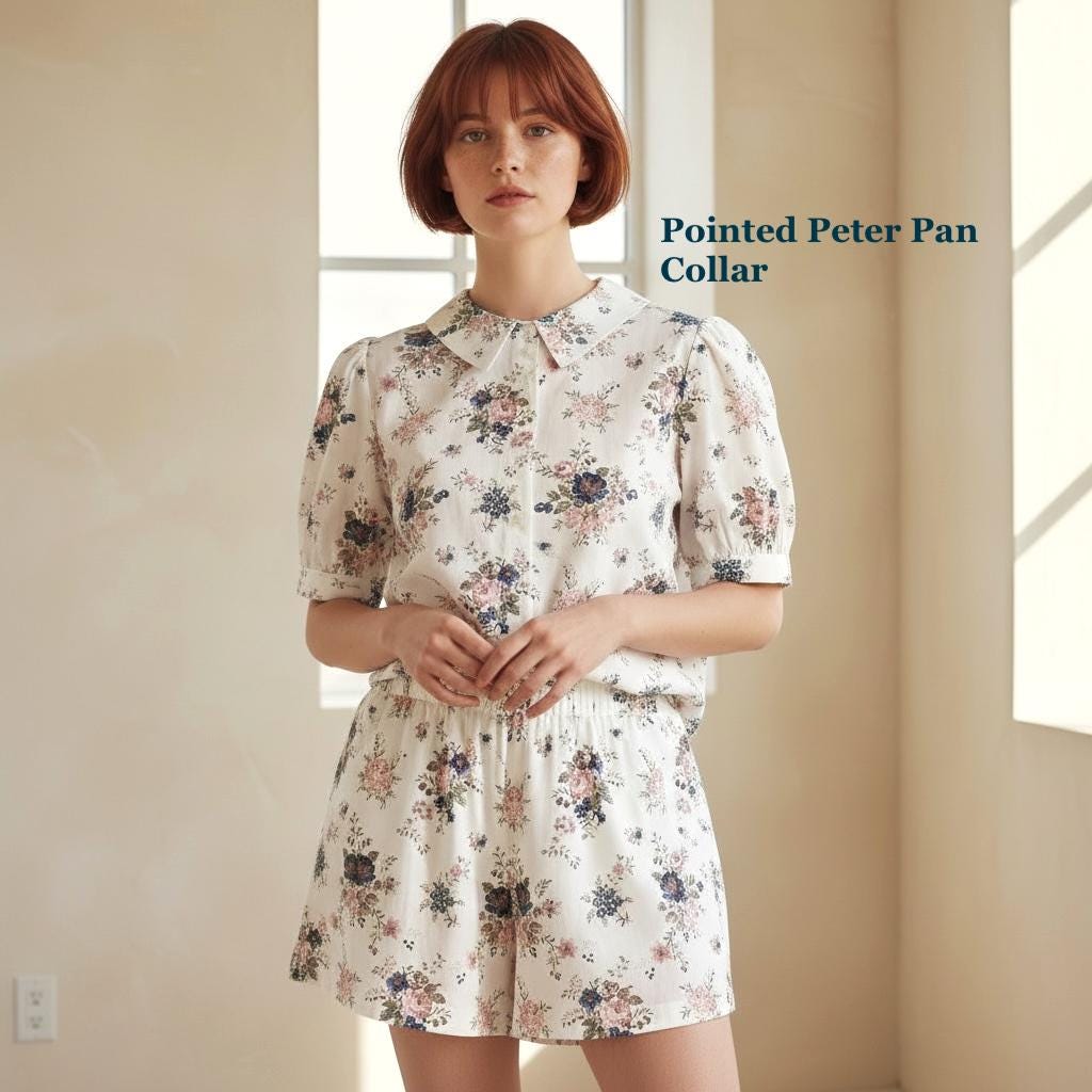 Liberty London Floral Loungewear Set, Handmade Cotton Tana Lawn Blouse & Shorts