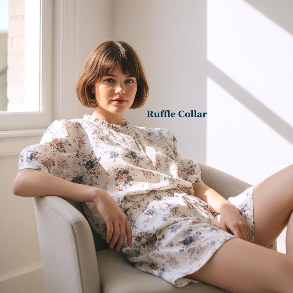 Liberty London Floral Loungewear Set, Handmade Cotton Tana Lawn Blouse & Shorts