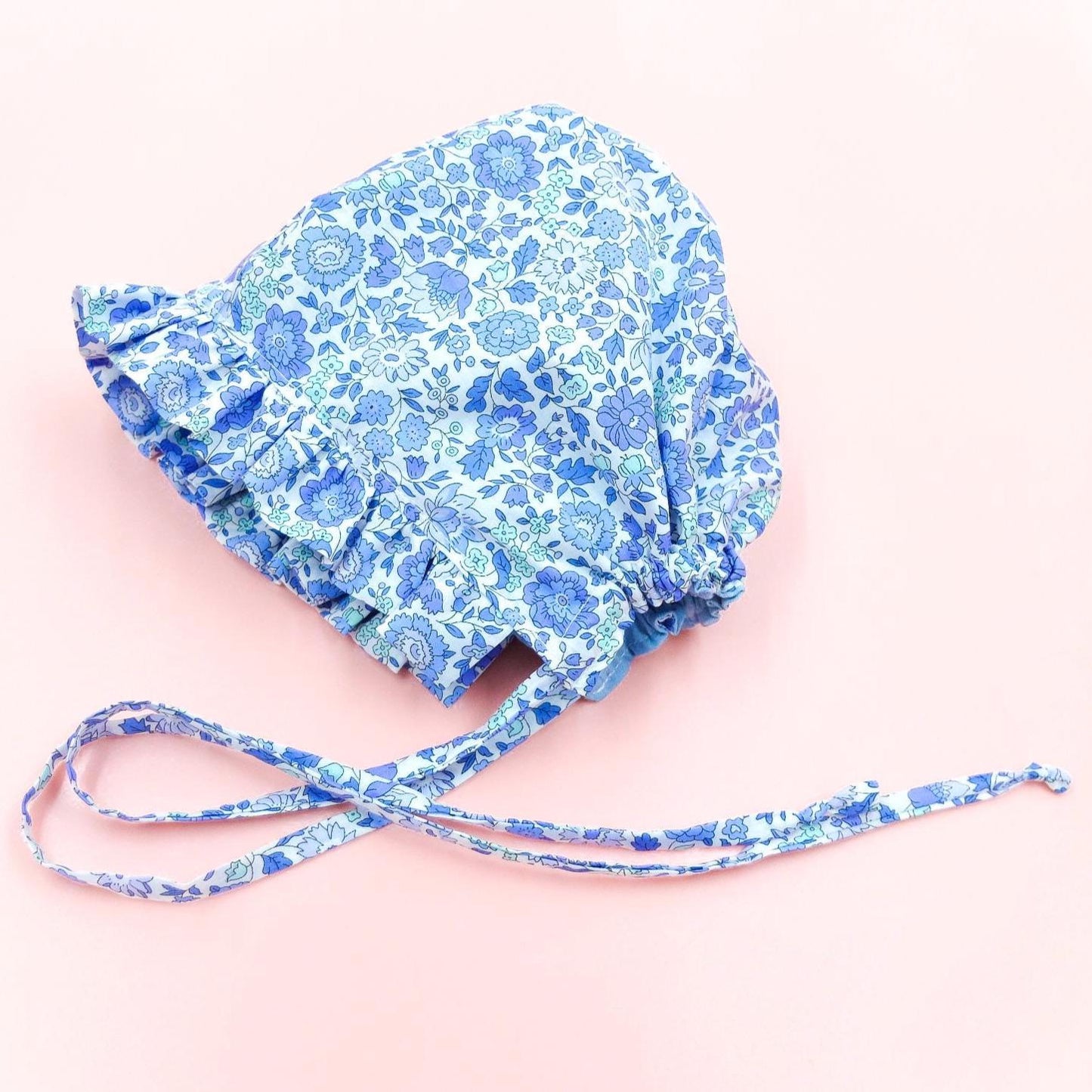 Liberty London Ruffle Brim Bonnet, Floral Cotton Tana Lawn Sun Hat