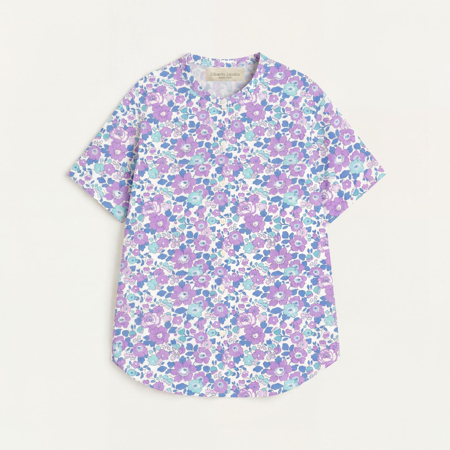 Liberty Ruffle Collar Blouse: Ditsy Cotton Tana Lawn, Long Sleeve Top