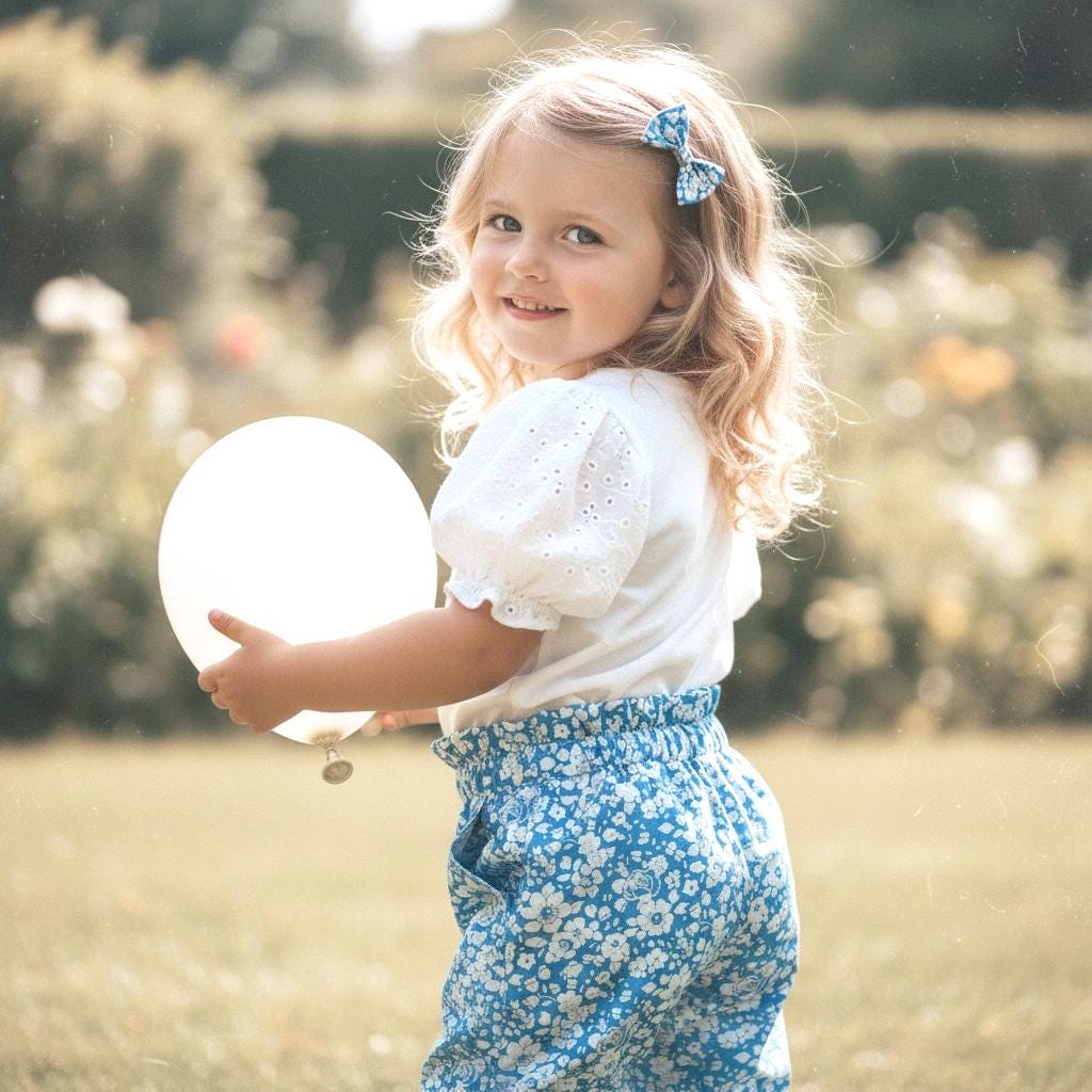 Liberty London Cotton Blue Floral Print Trousers, Ruffle Elastic High Waist Tapper Pants