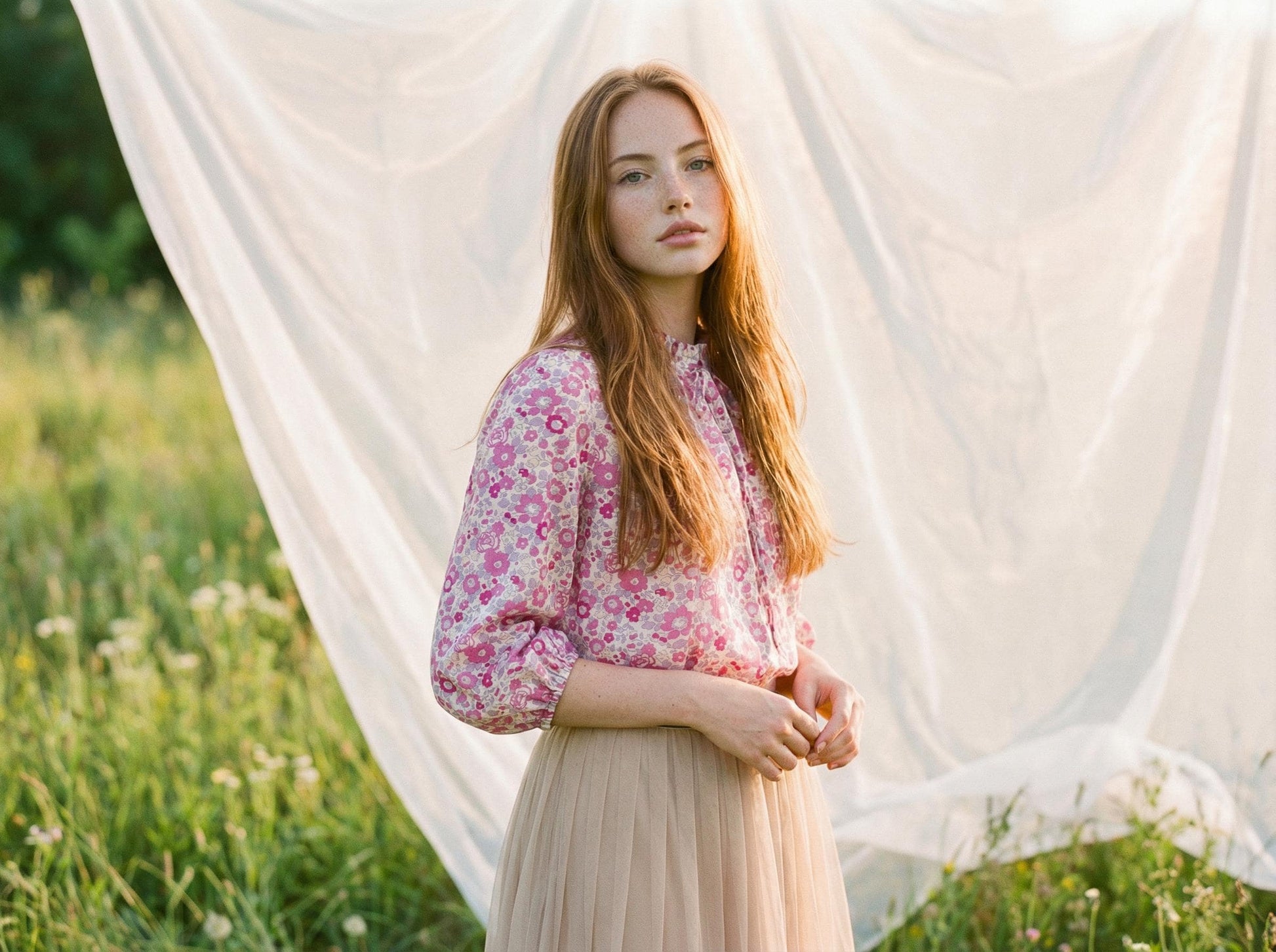 Liberty London Woman Blouse Button Up Half Sleeve