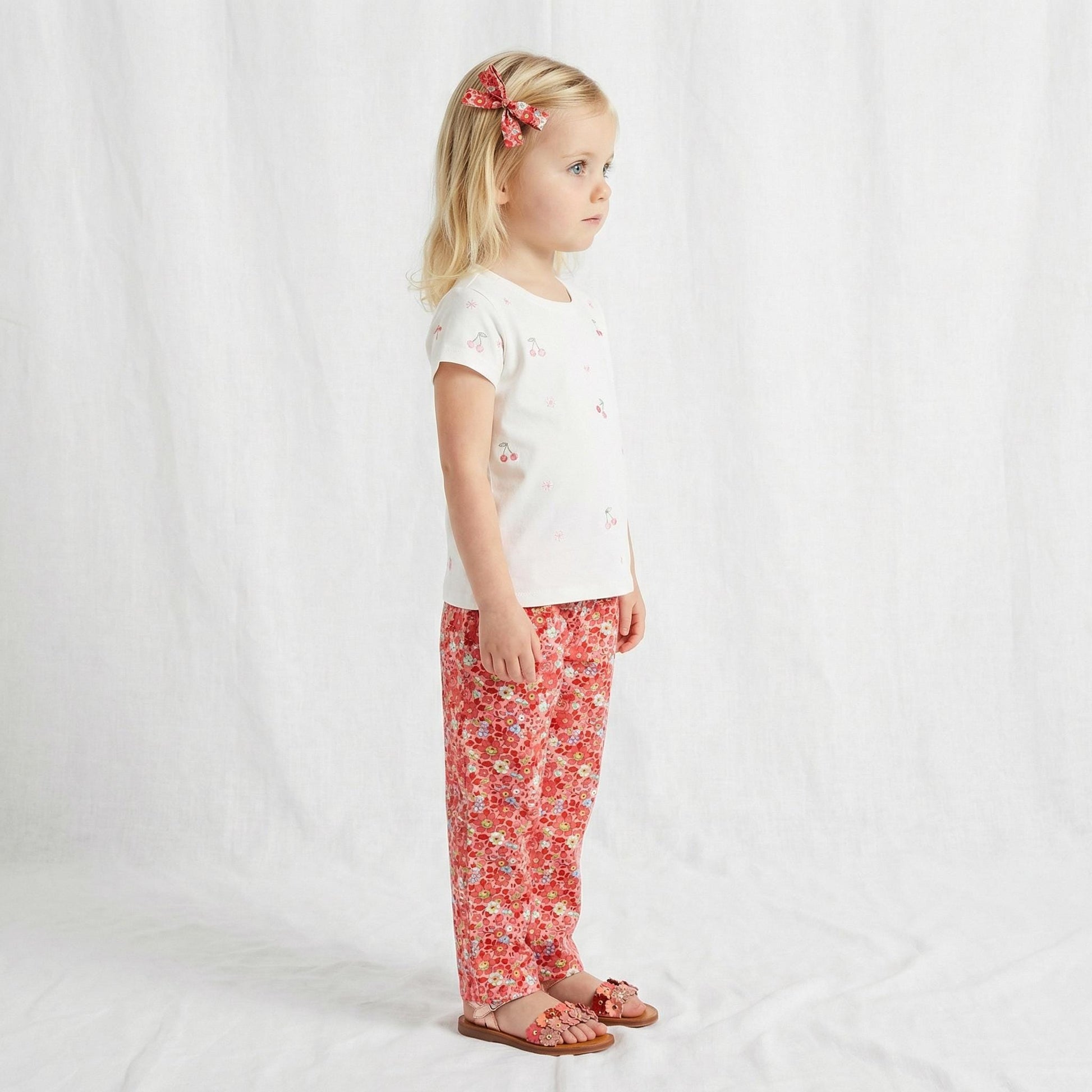 Liberty London Pants: Ditsy Floral Print, Cotton Trousers