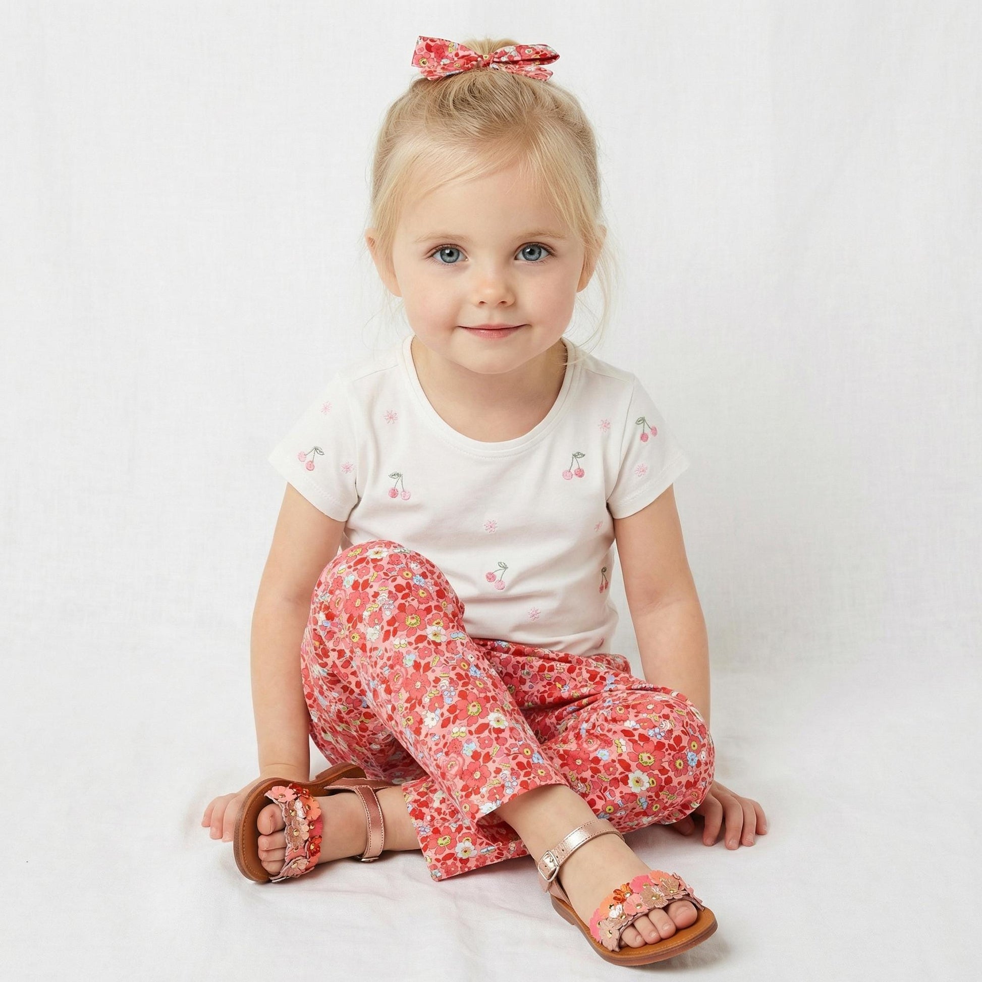 Liberty London Pants: Ditsy Floral Print, Cotton Trousers