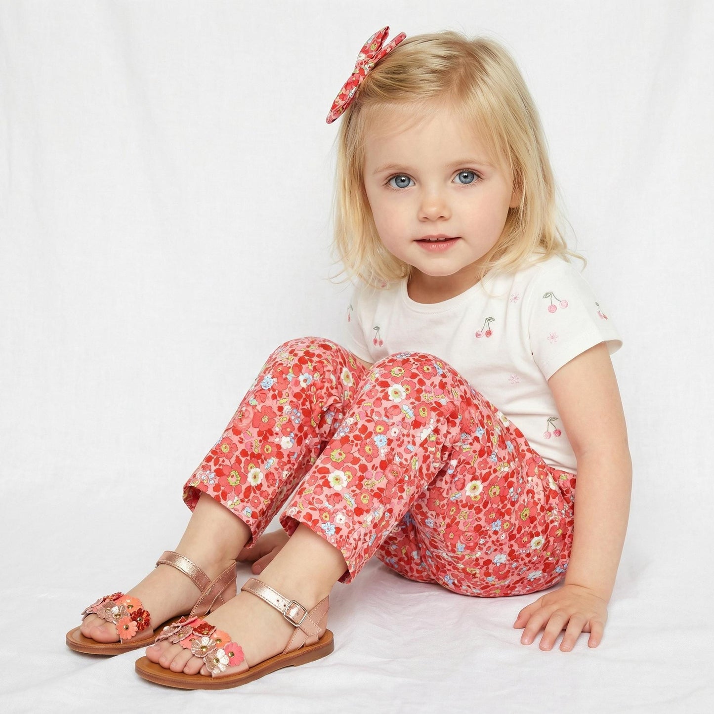 Liberty London Pants: Ditsy Floral Print, Cotton Trousers