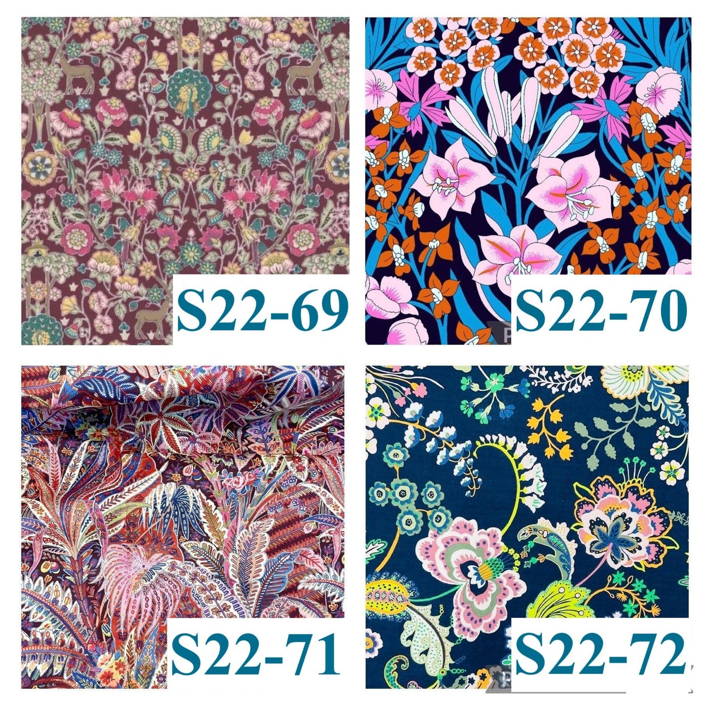 Liberty London Pants: Ditsy Floral Print, Cotton Trousers