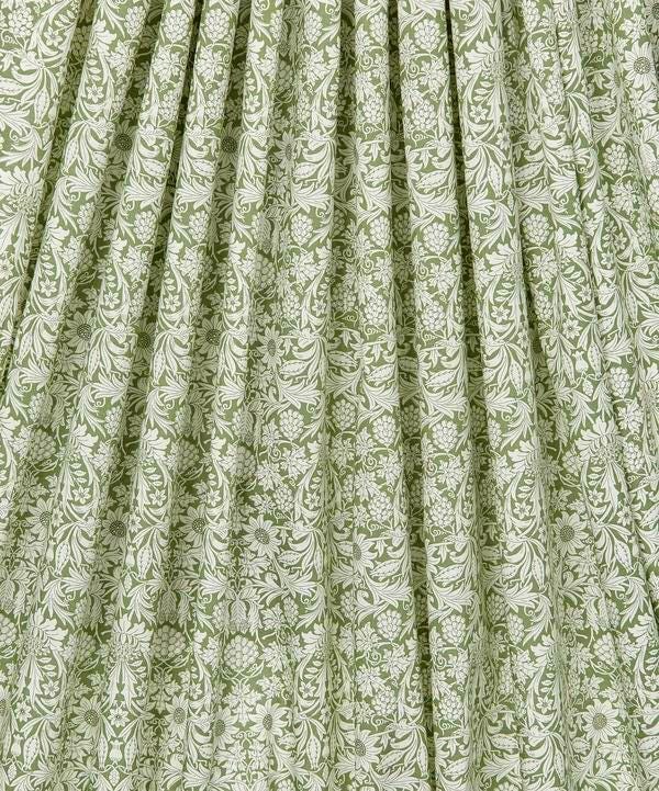 Liberty London Floral Midi Dress, Smock Silhouette, Puffed Sleeves, 100% Cotton Tana Lawn