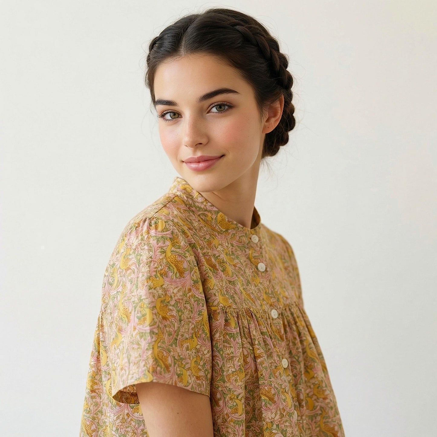 Christmas Baby Girl Outfit: Liberty London Strawberry Thief Top & Bloomers