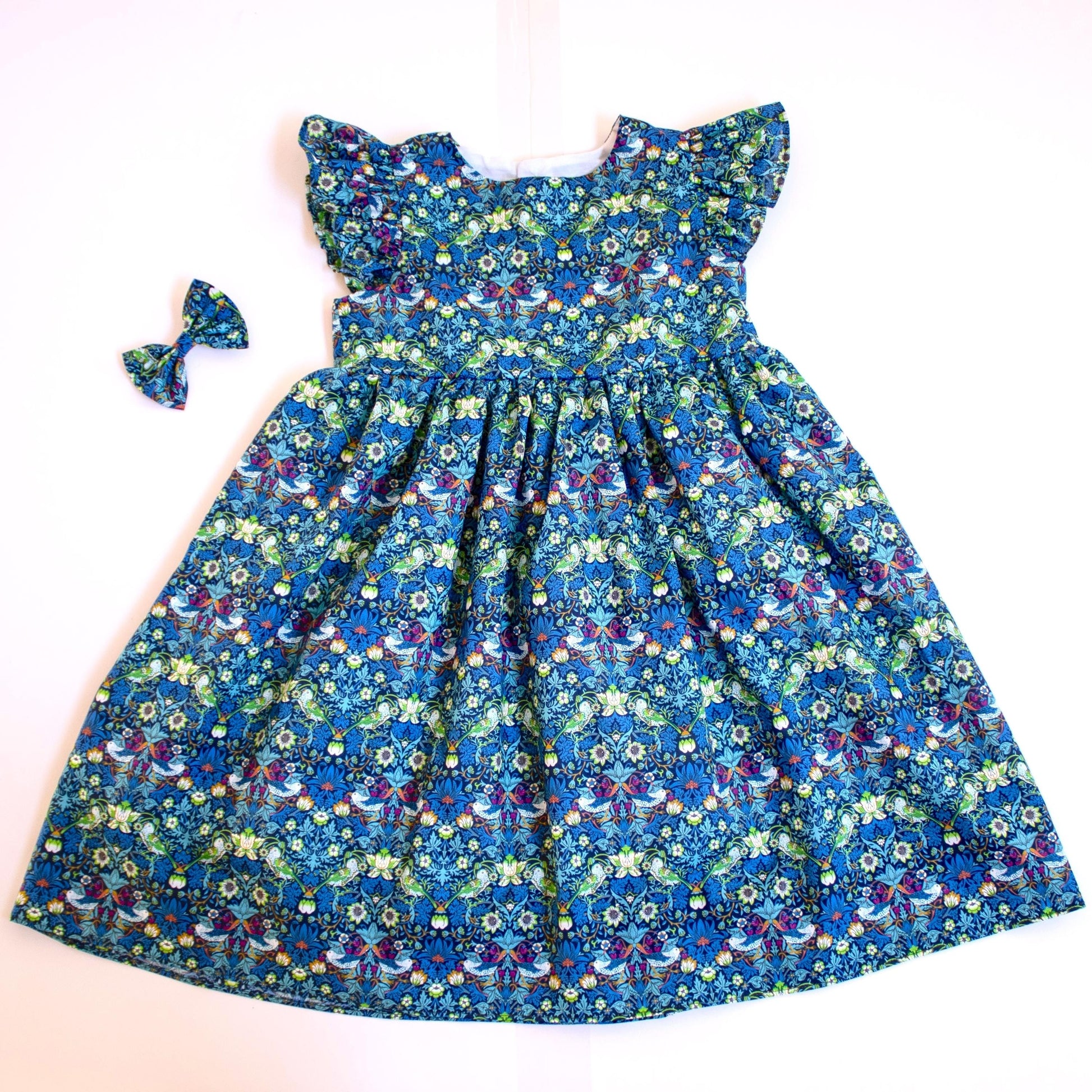 Liberty London Sleeveless Sun Dress, Handmade Floral Print Cotton Tana Lawn Clothing, Summer Outfits