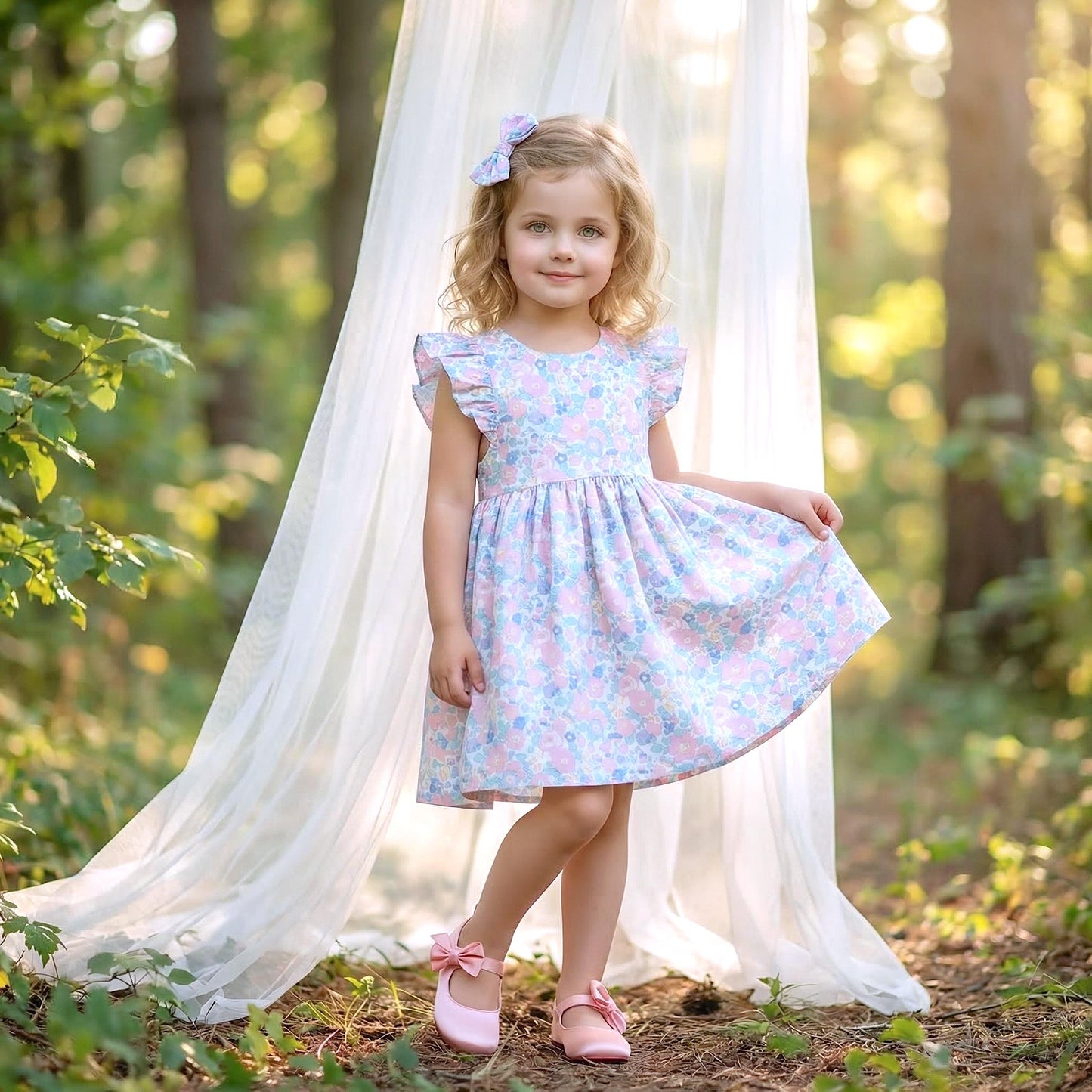 Liberty London Baby Bib Set: Floral Cotton, Organic Cotton