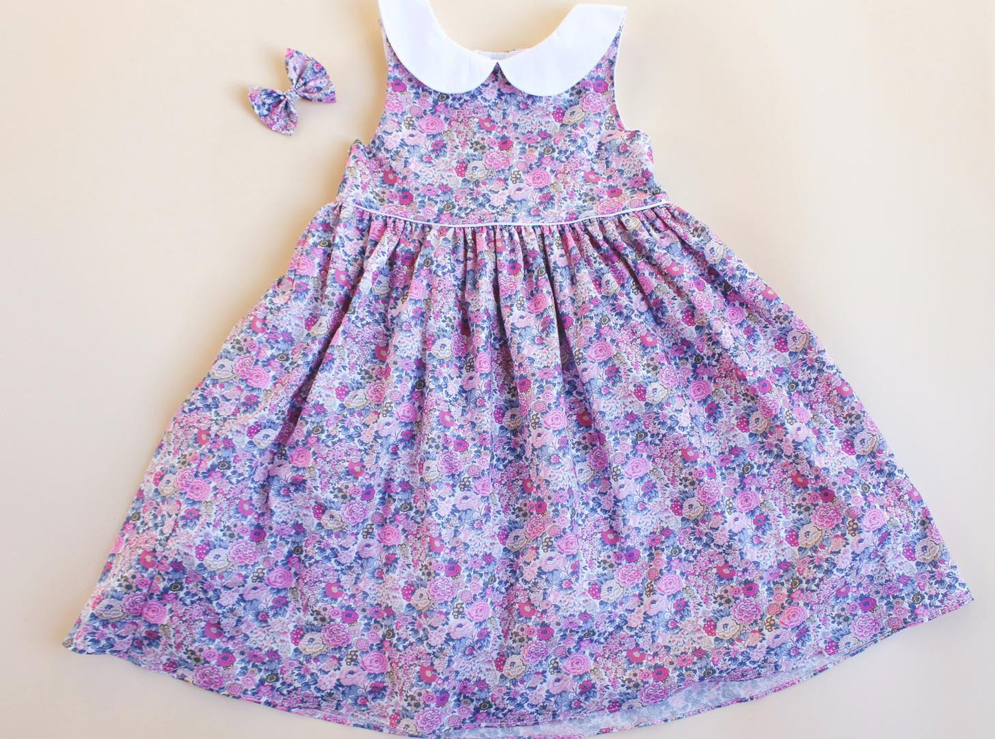 Liberty London Floral Dress: English Cotton Flower Girl Dress