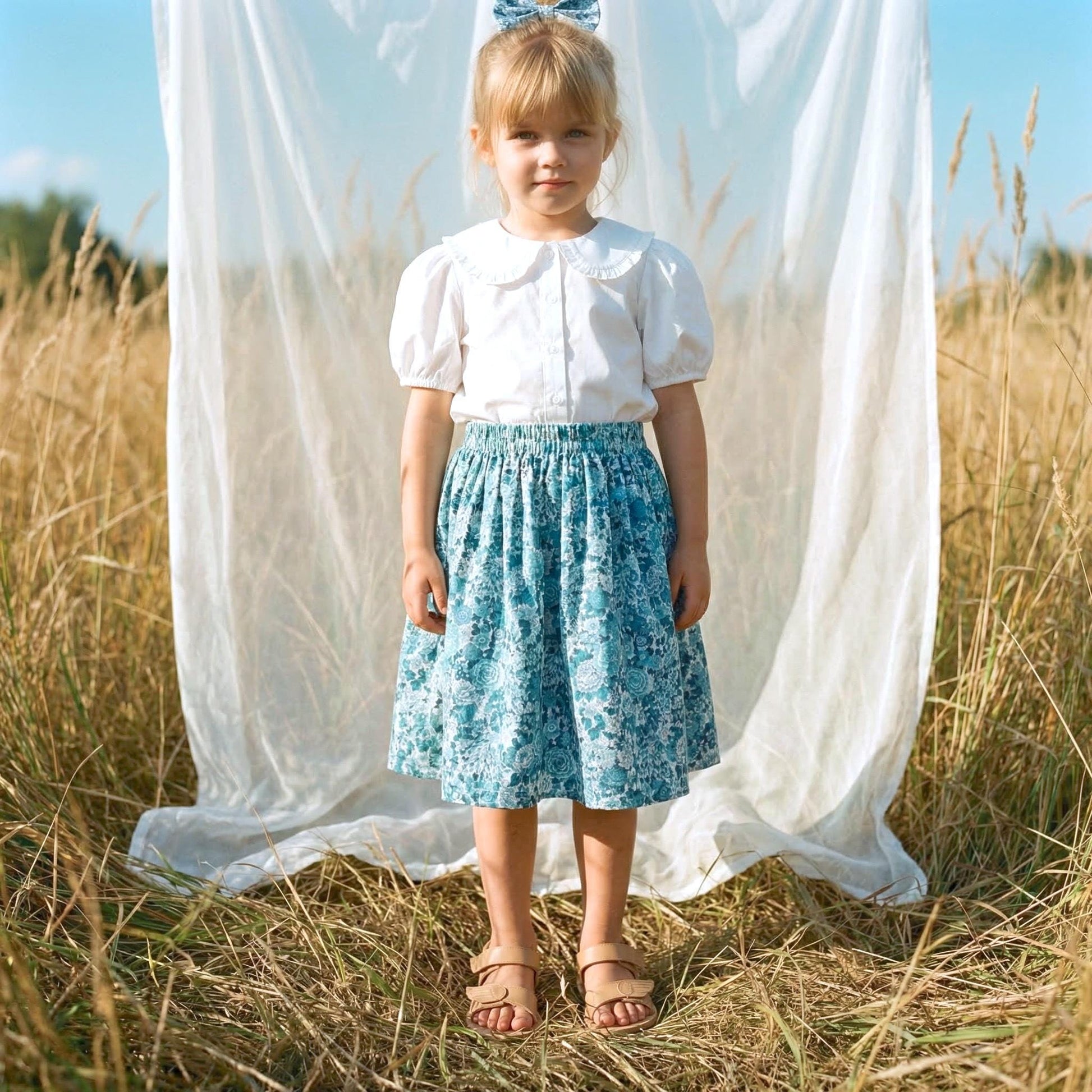 CHRISTMAS Liberty Overalls Long Sleeves Peter Pan Collar