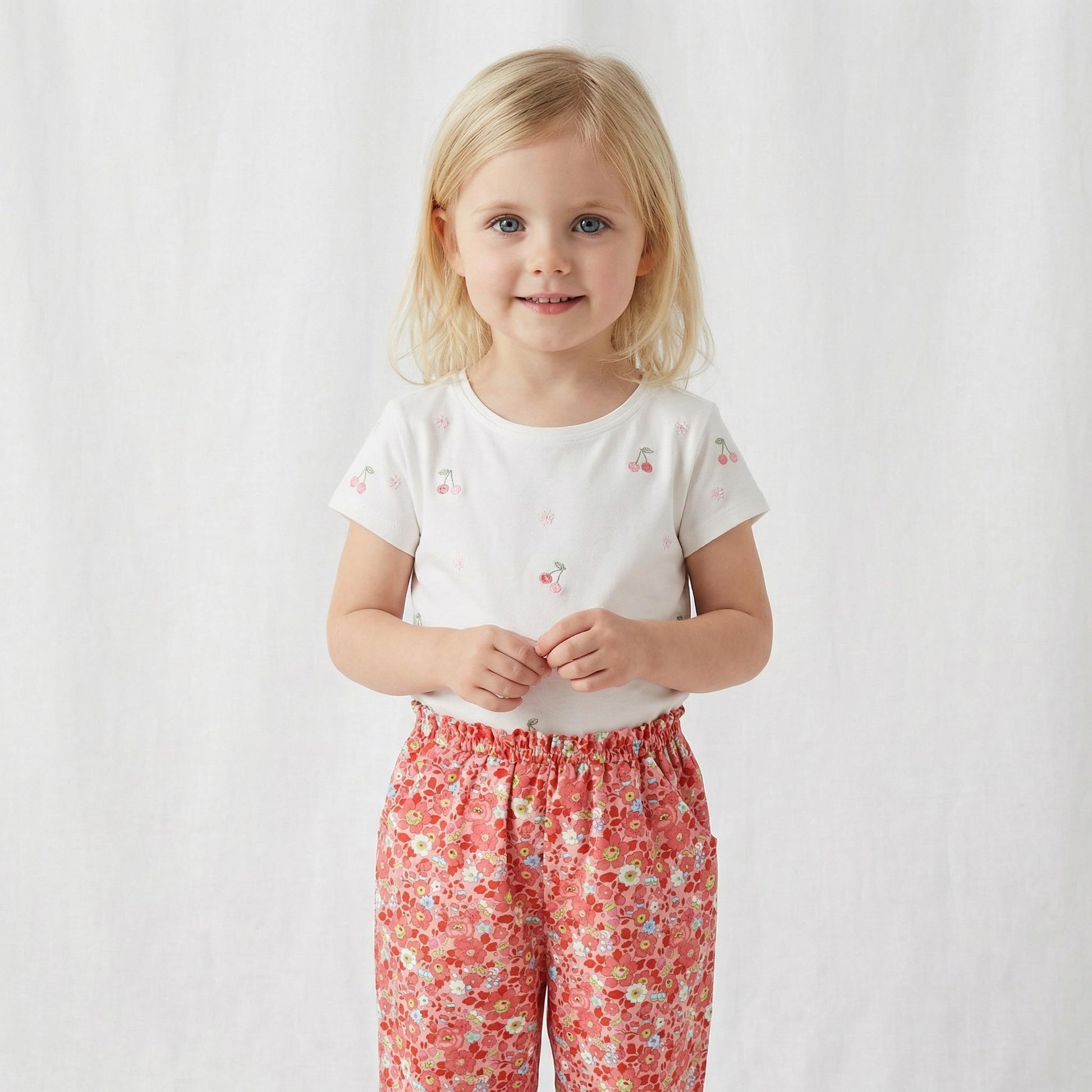 Liberty London Pants: Ditsy Floral Print, Cotton Trousers