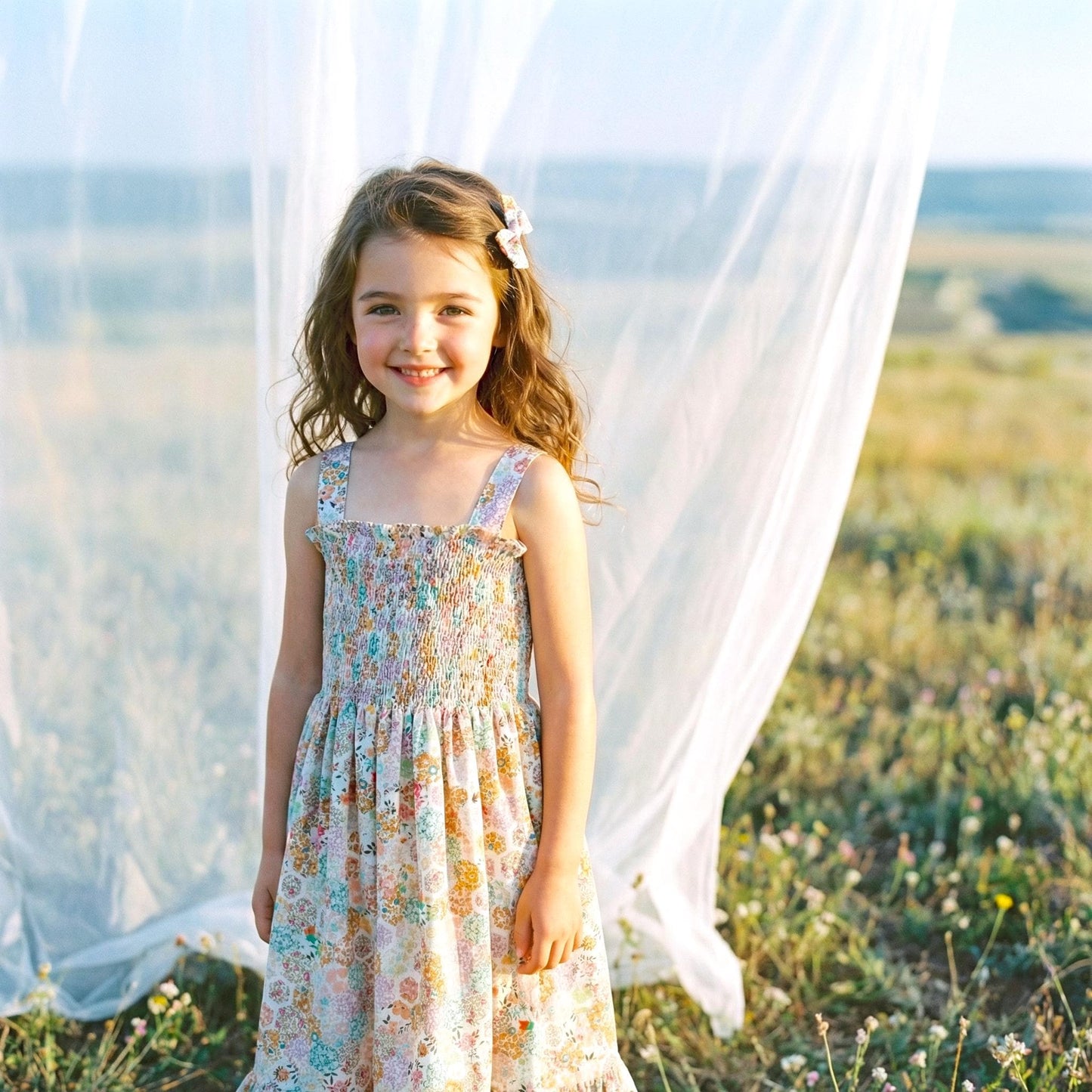 Liberty London Smock Shirred Sundress, Personalised Handmade Children Clothing, Sustainable Tailoring Outfits, Cotton Ethical-wear