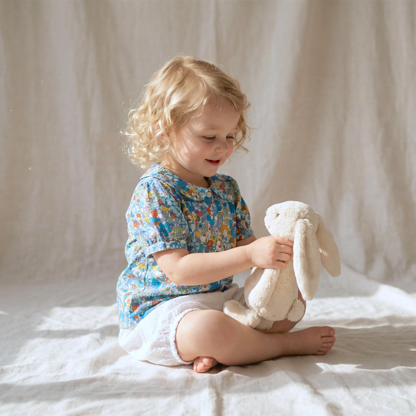 SET 2 Liberty London Baby Floral Long Sleeve Blouse Bloomers Set