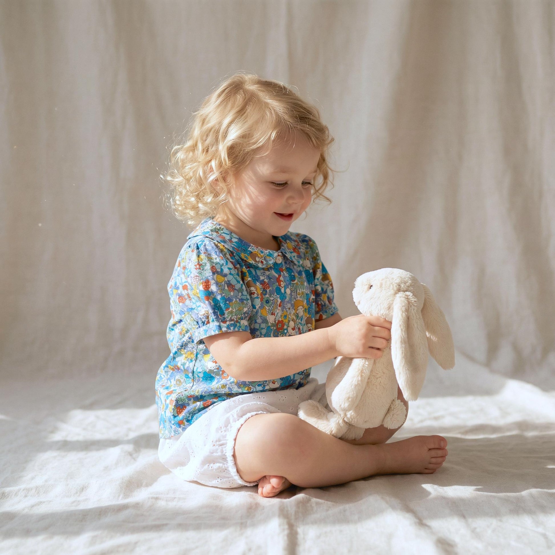 SET 2 Liberty London Baby Floral Long Sleeve Blouse Bloomers Set