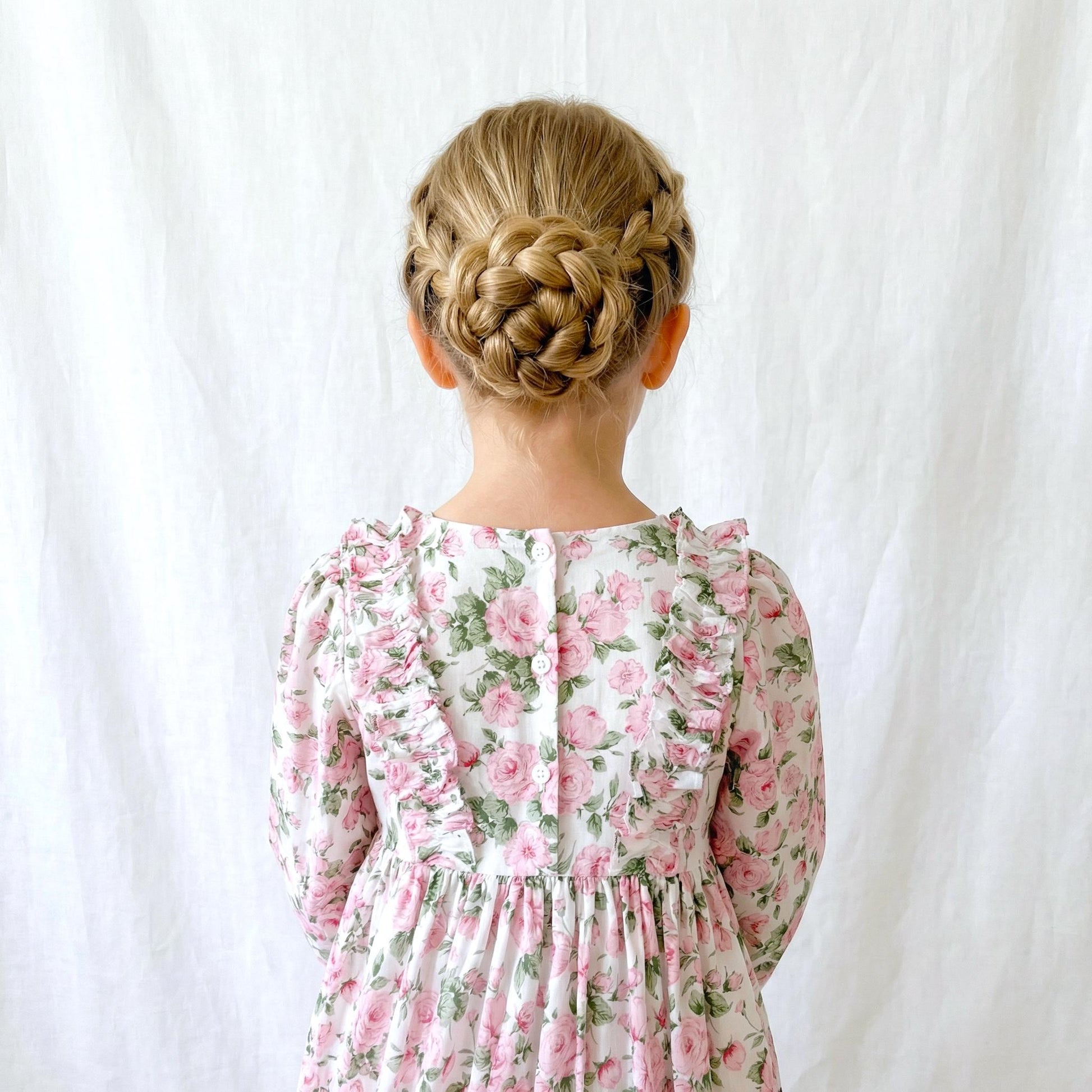 Liberty London Wedding Flower Girl Dress, Handmade Heirloom Children Clothing, Sustainable Tailoring Floral-Print Outfits