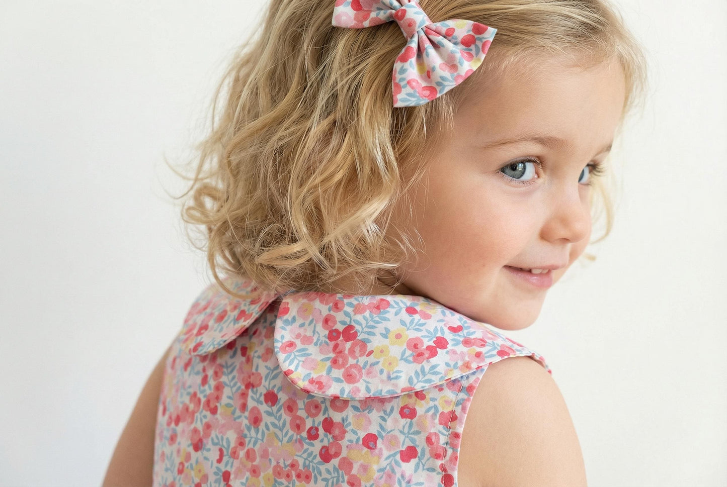 Square Neck Liberty Print Fabric Dress: Puffy Balloon Sleeves, Wiltshire Berries Olive