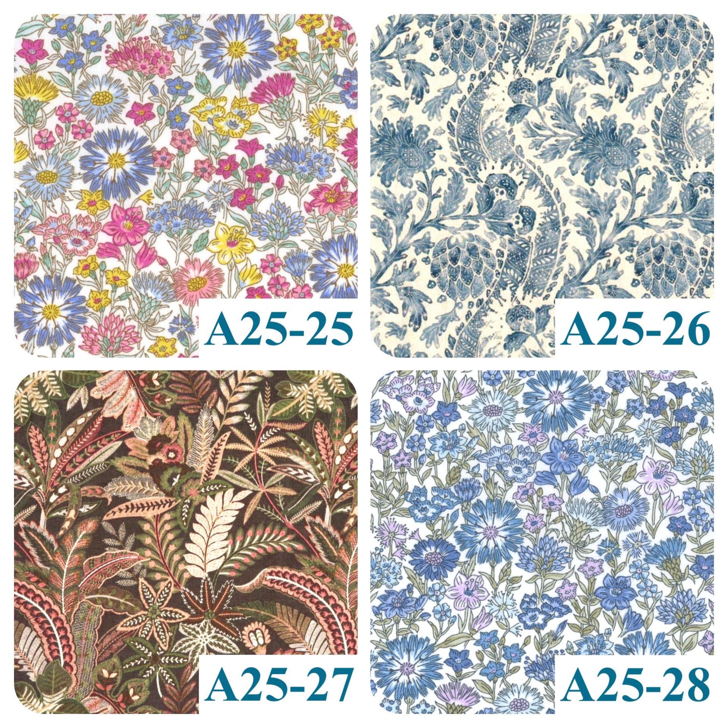 Liberty London Gathered Blouse, Three-quarter Bishop Sleeves Shirt, Handcrafted Tailoring Clothing, Button-up Botanical Chemise
