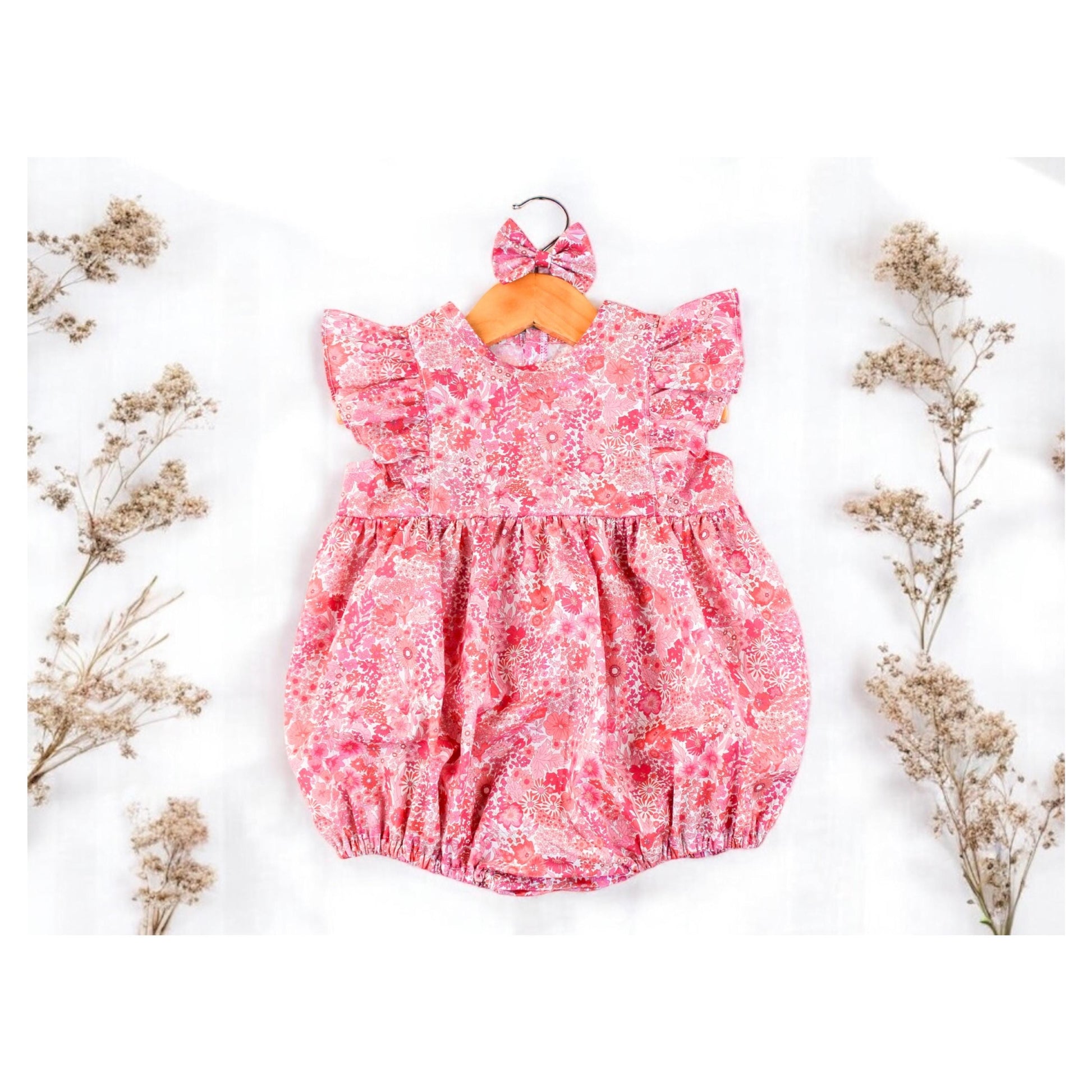 Liberty baby bubble romper