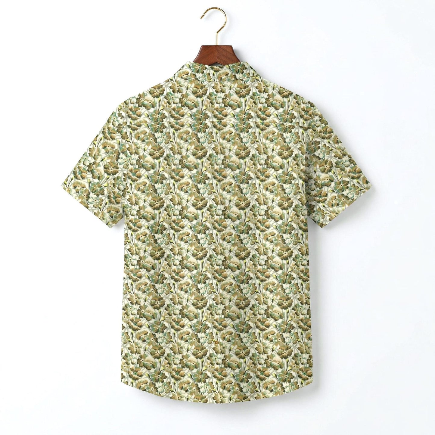 Liberty London Button-up Short-sleeved Shirt, Handmade Cotton Clothing, Tailoring Personalised Chemise, Minimalist Casual Outfits
