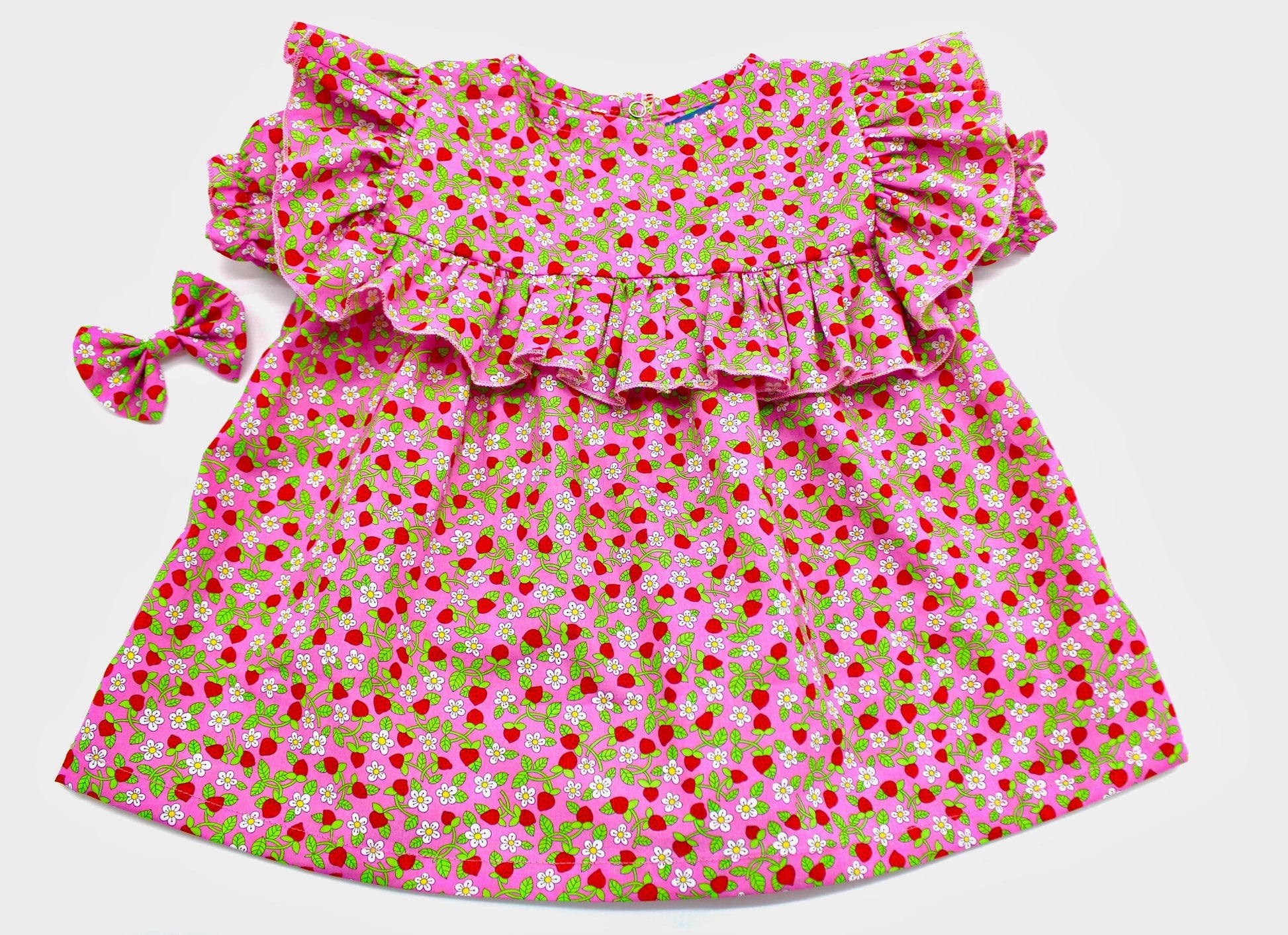 Liberty London Top Bloomer, Handmade Sustainable Children Cotton Clothing, Short-sleeved Smock Blouse, Customisable Shorts